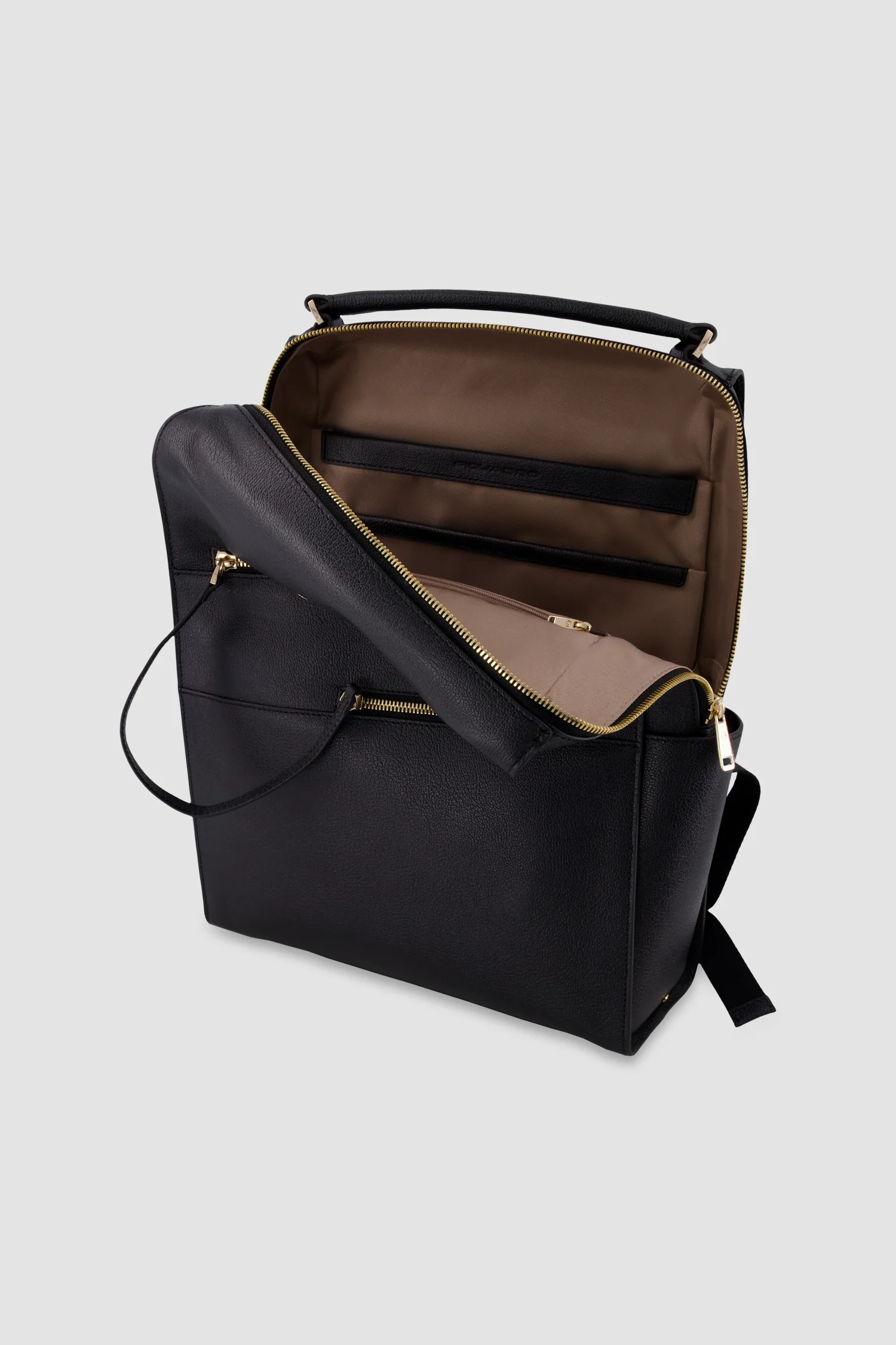 Piquadro Black Laptop Backpack 14" - Image 4
