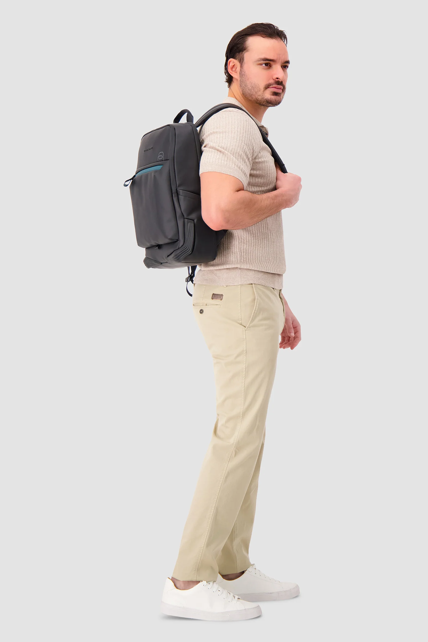 Piquadro Black Laptop Backpack 15.6" - Image 8