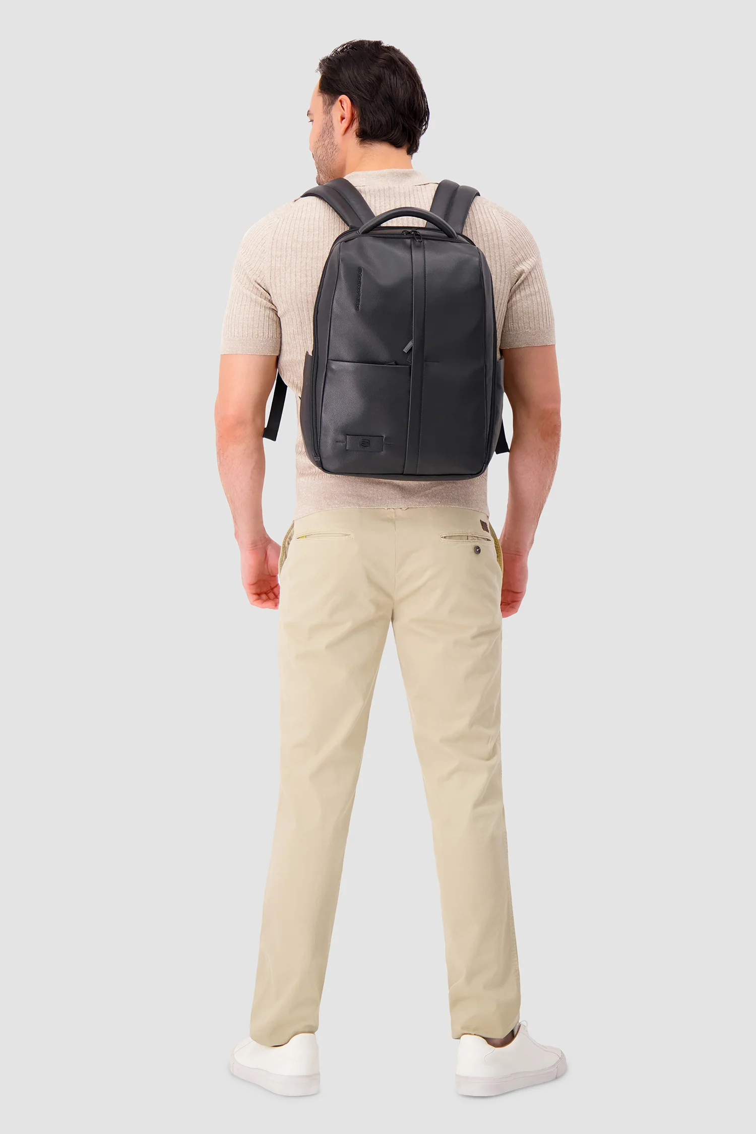 Piquadro Black Laptop Backpack 15.6" - Image 11