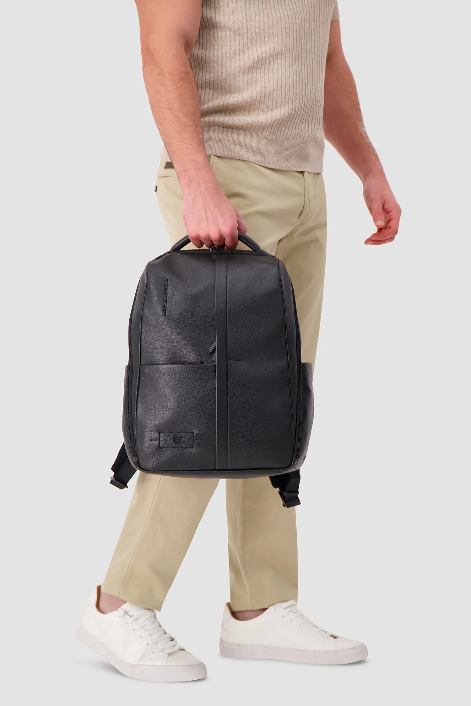 Piquadro Black Laptop Backpack 15.6" - Image 8