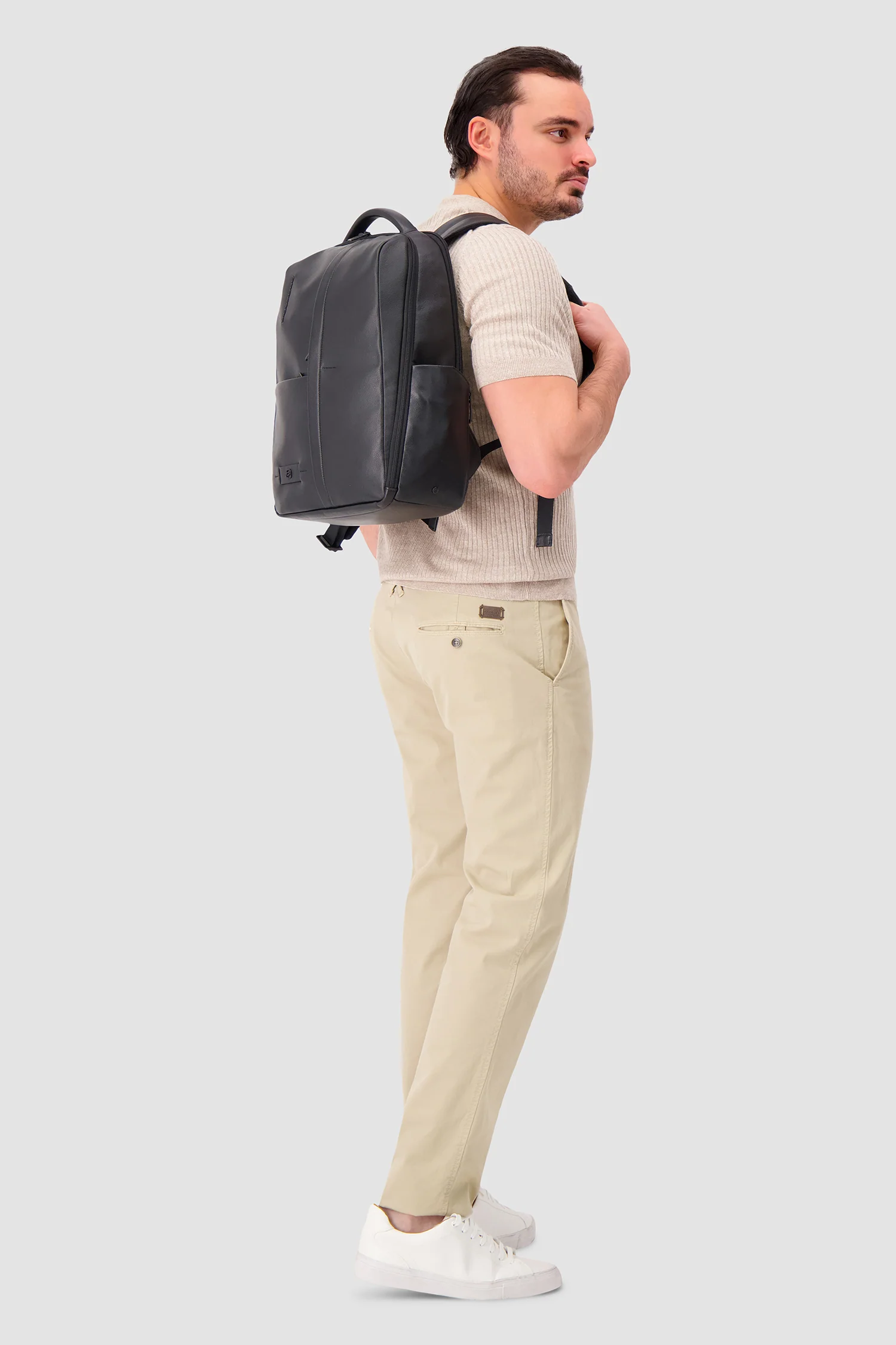 Piquadro Black Laptop Backpack 15.6" - Image 9