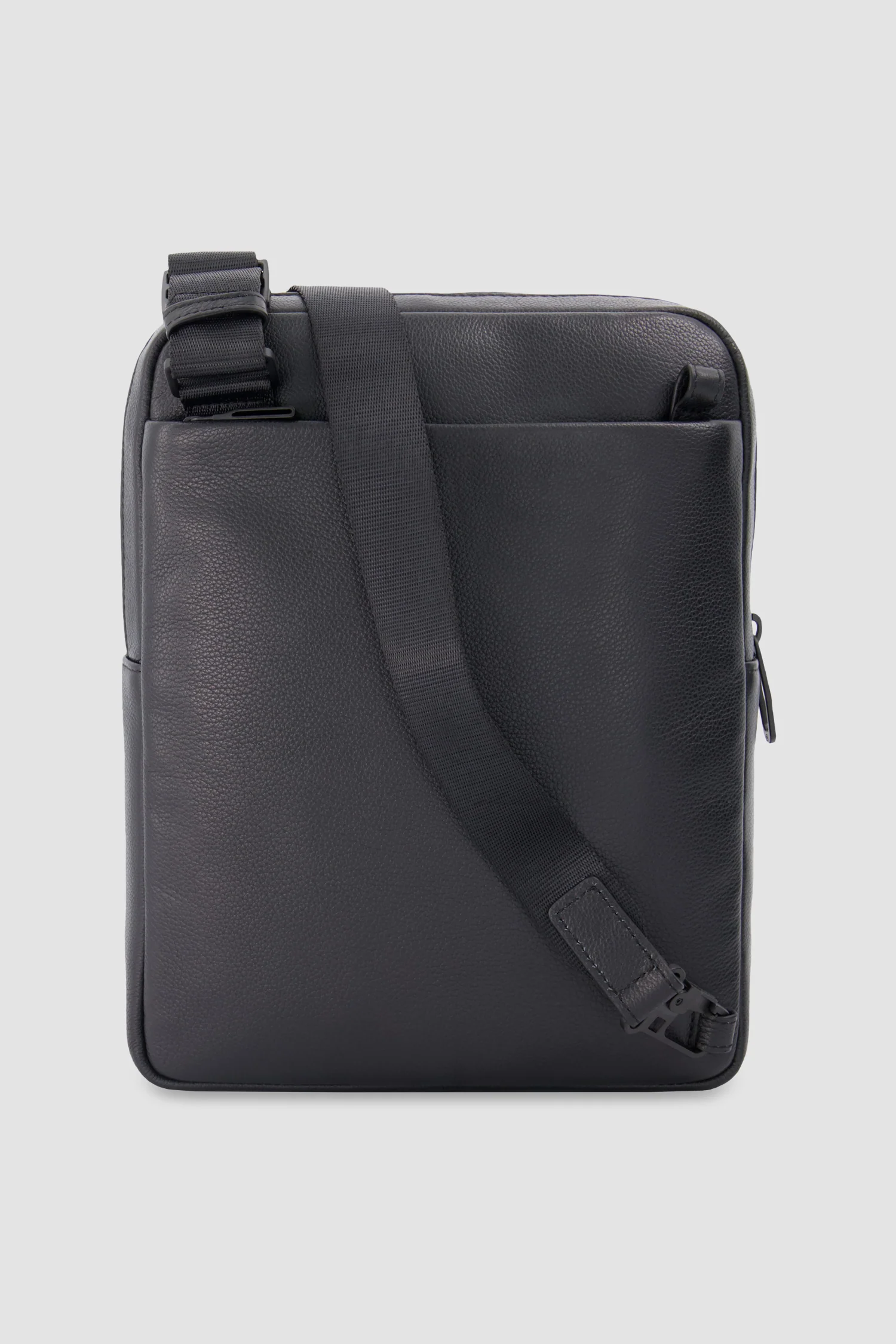 Piquadro Black Leather Crossbody Bag - Image 12