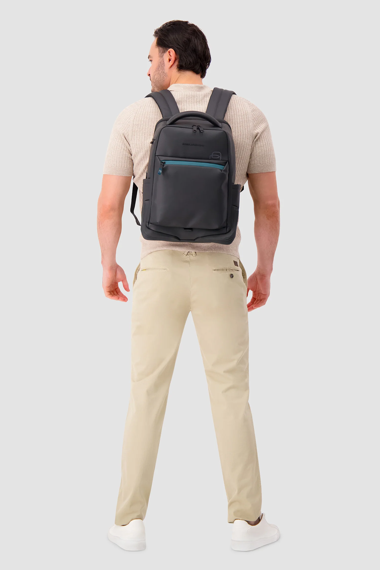 Piquadro Black Travel Laptop Backpack - Image 7