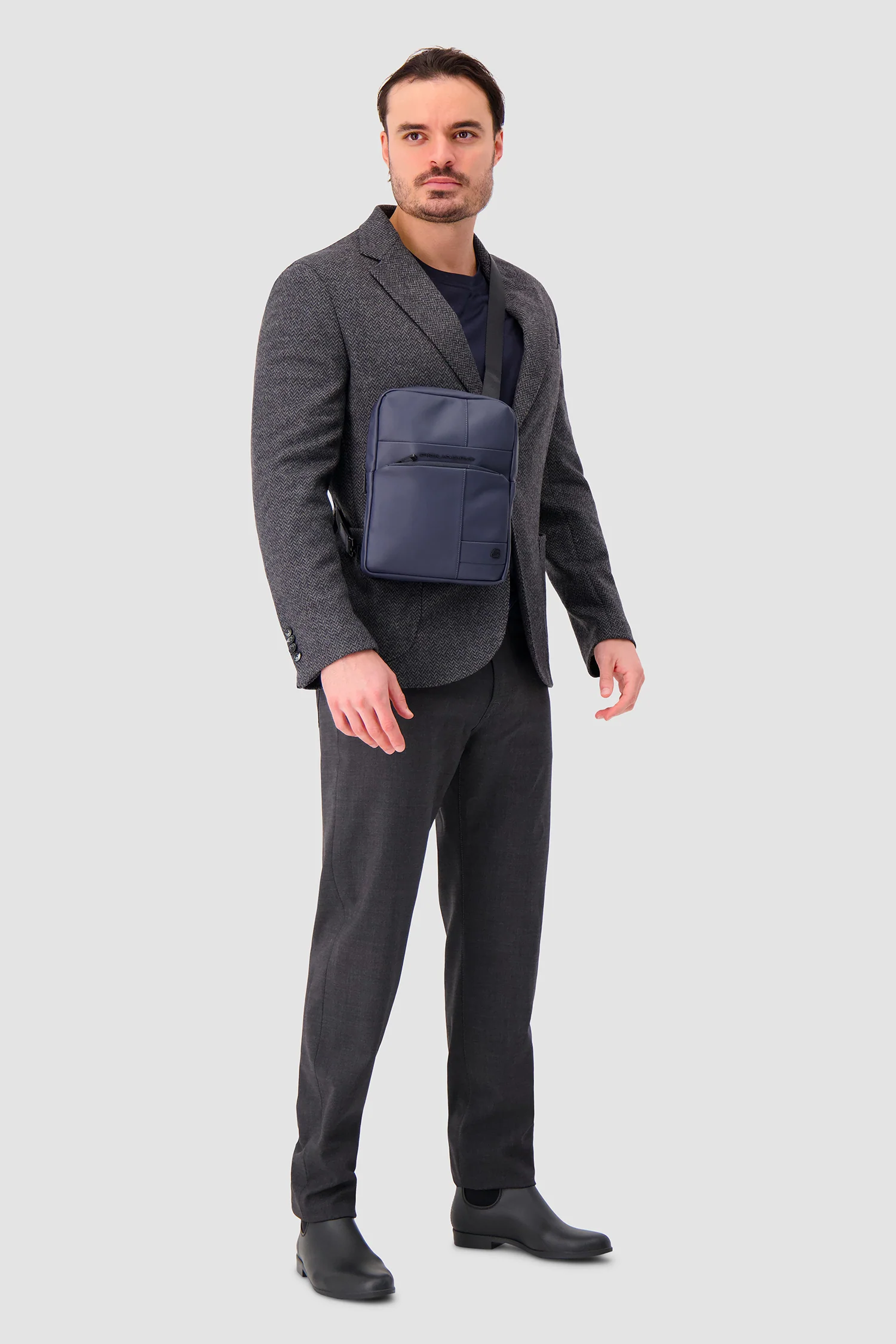 Piquadro Blue Crossbody Bag - Image 7