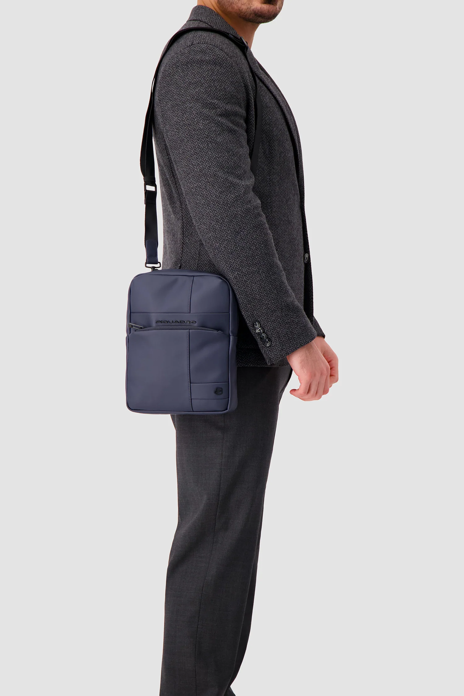 Piquadro Blue Crossbody Bag - Image 8