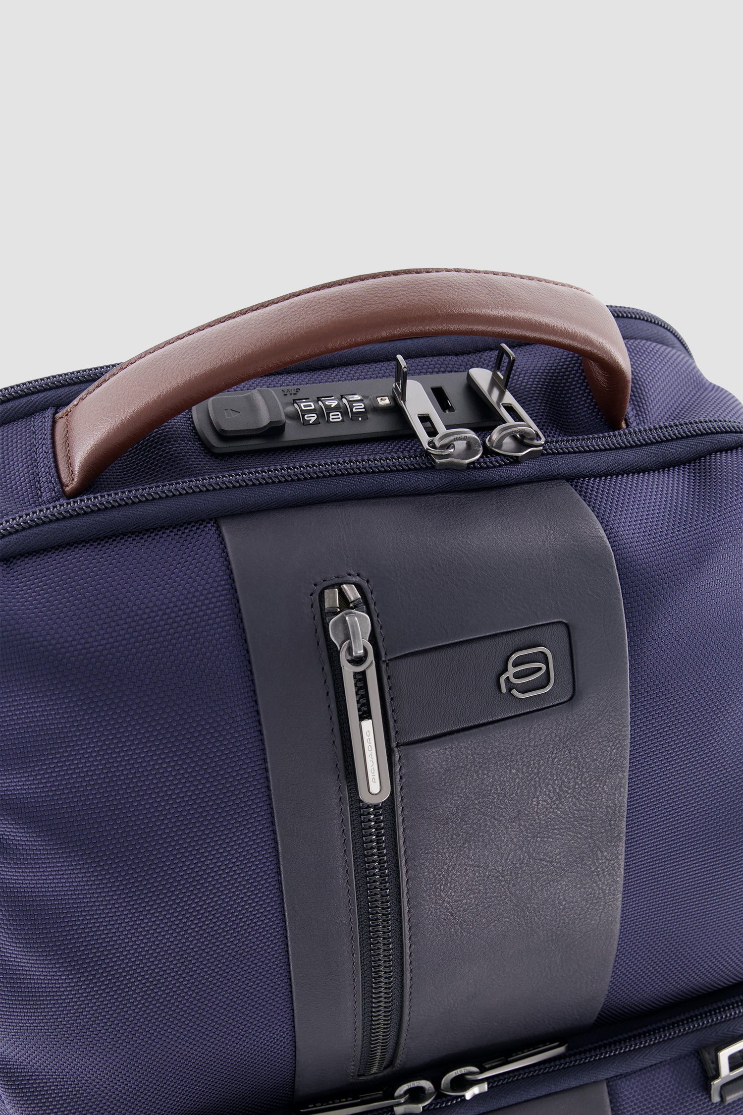 Piquadro Blue Fast-Check Laptop Backpack 15.6" - Image 3
