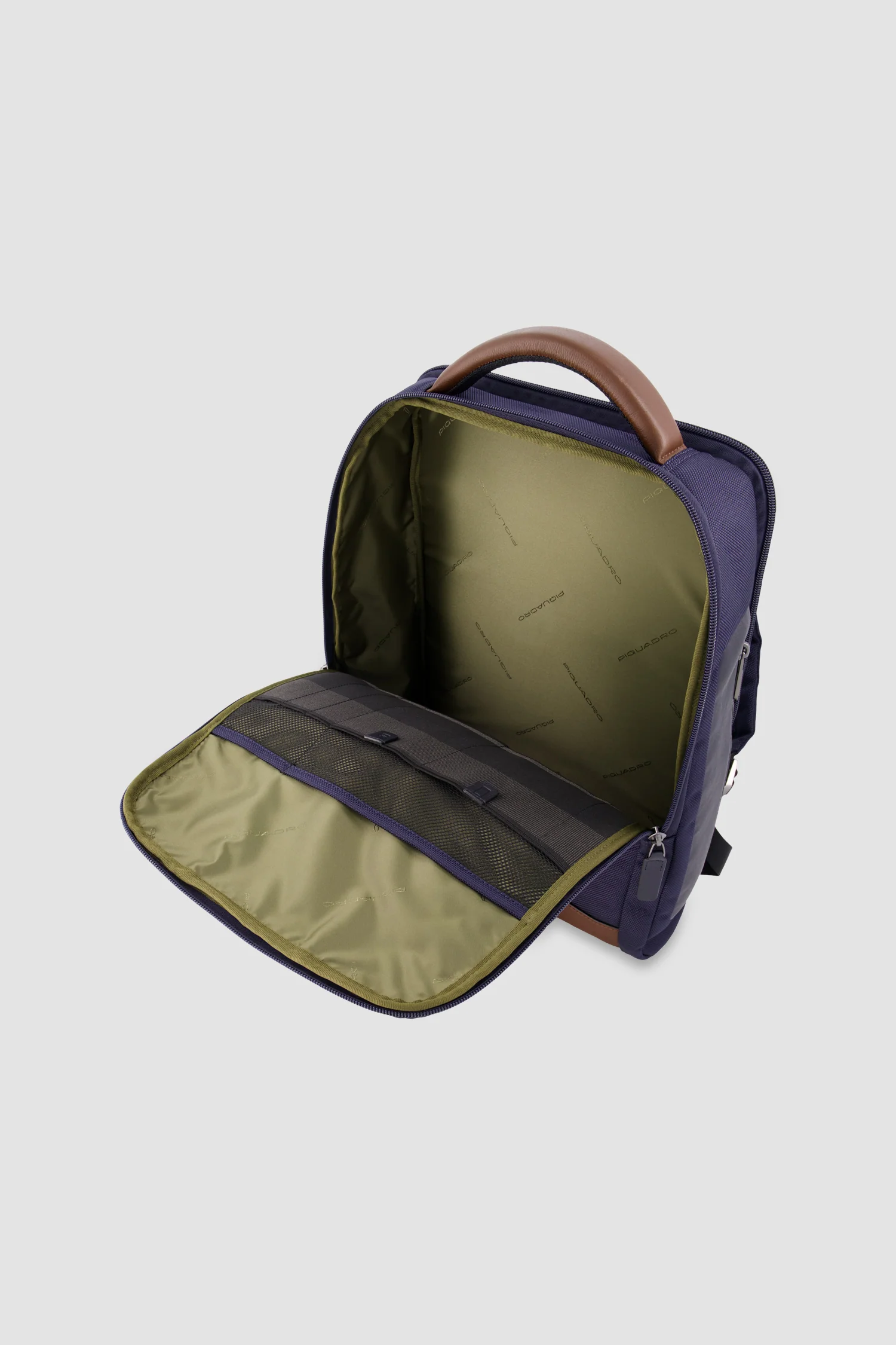 Piquadro Blue Recycled Textile Laptop Backpack 15.6" - Image 4
