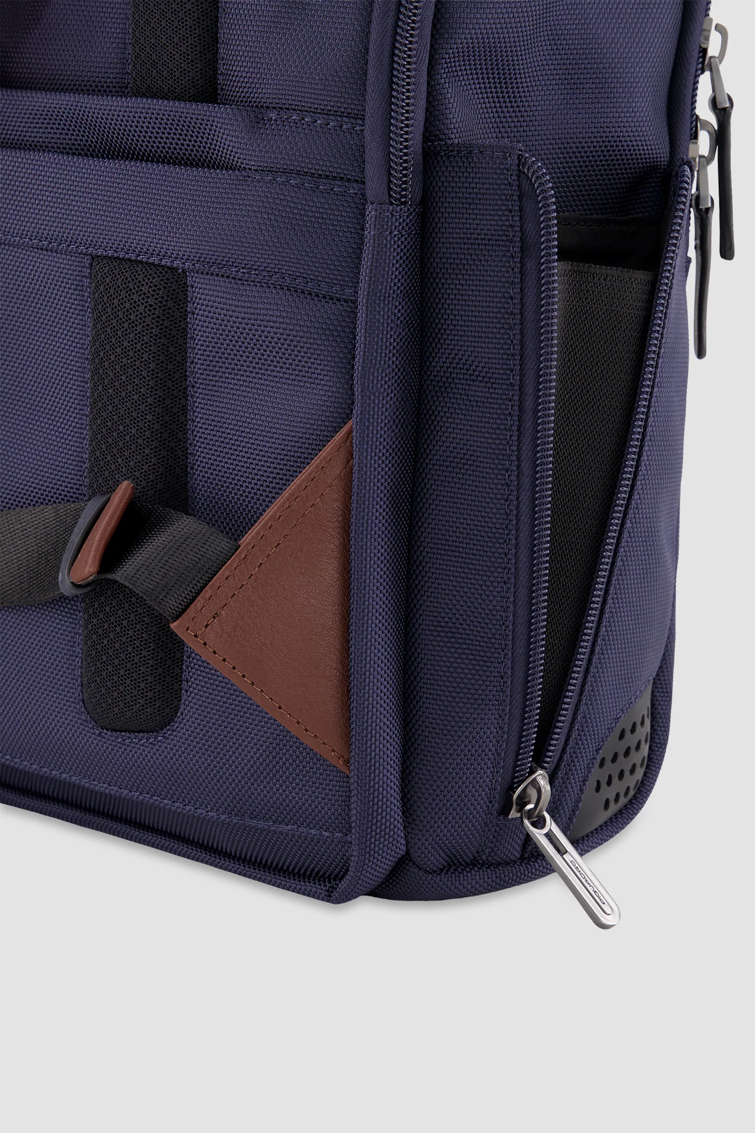 Piquadro Blue Recycled Textile Laptop Backpack 15.6" - Image 8