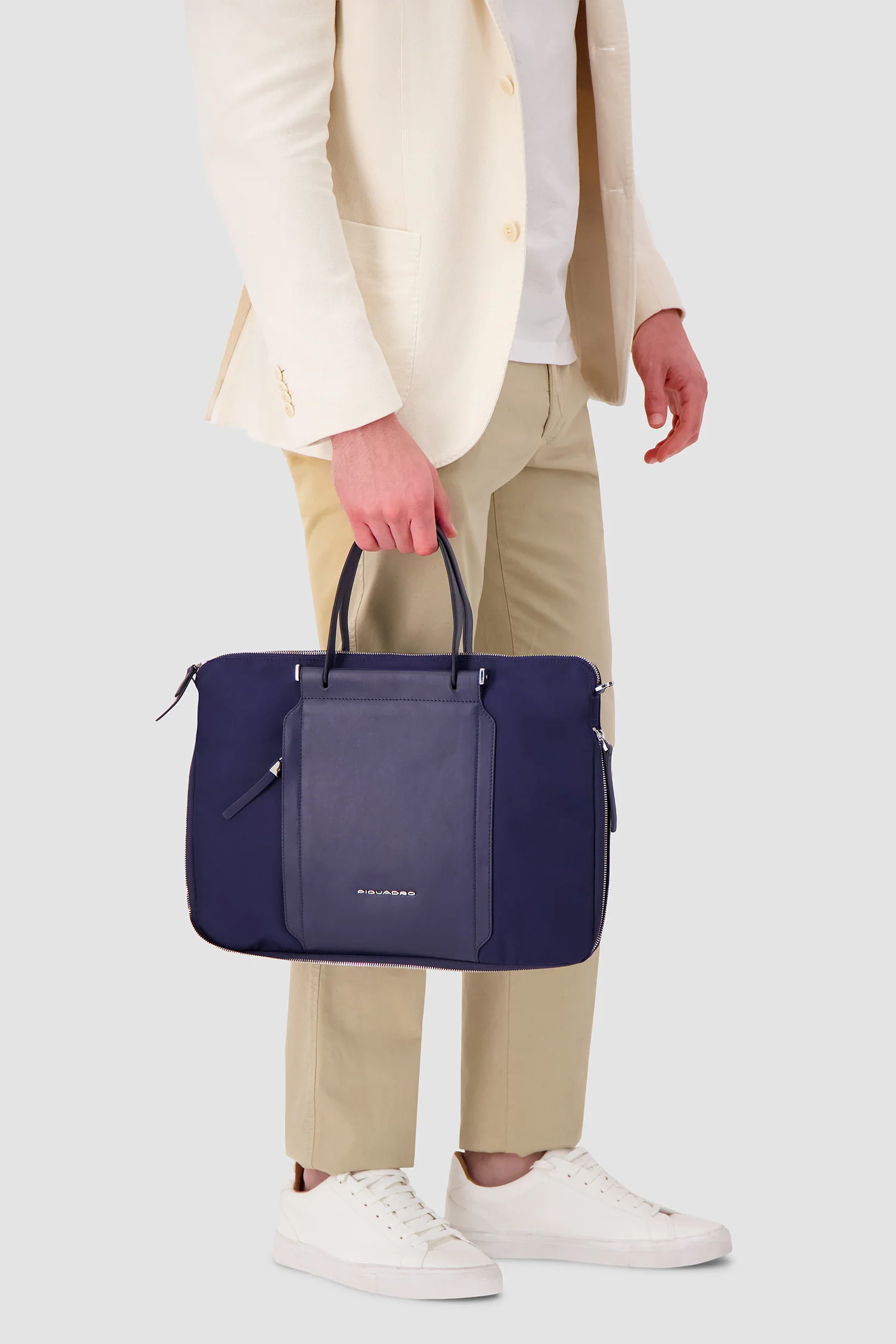 Piquadro Blue Slim 15.6" Laptop Bag - Image 7
