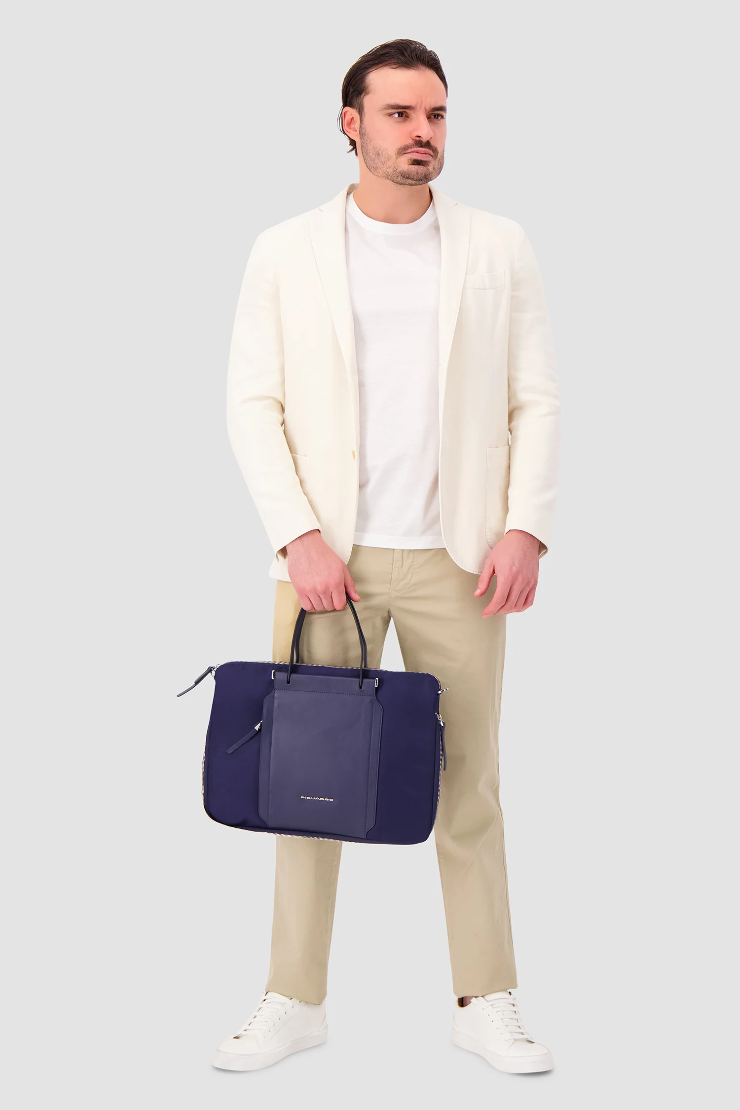 Piquadro Blue Slim 15.6" Laptop Bag - Image 8