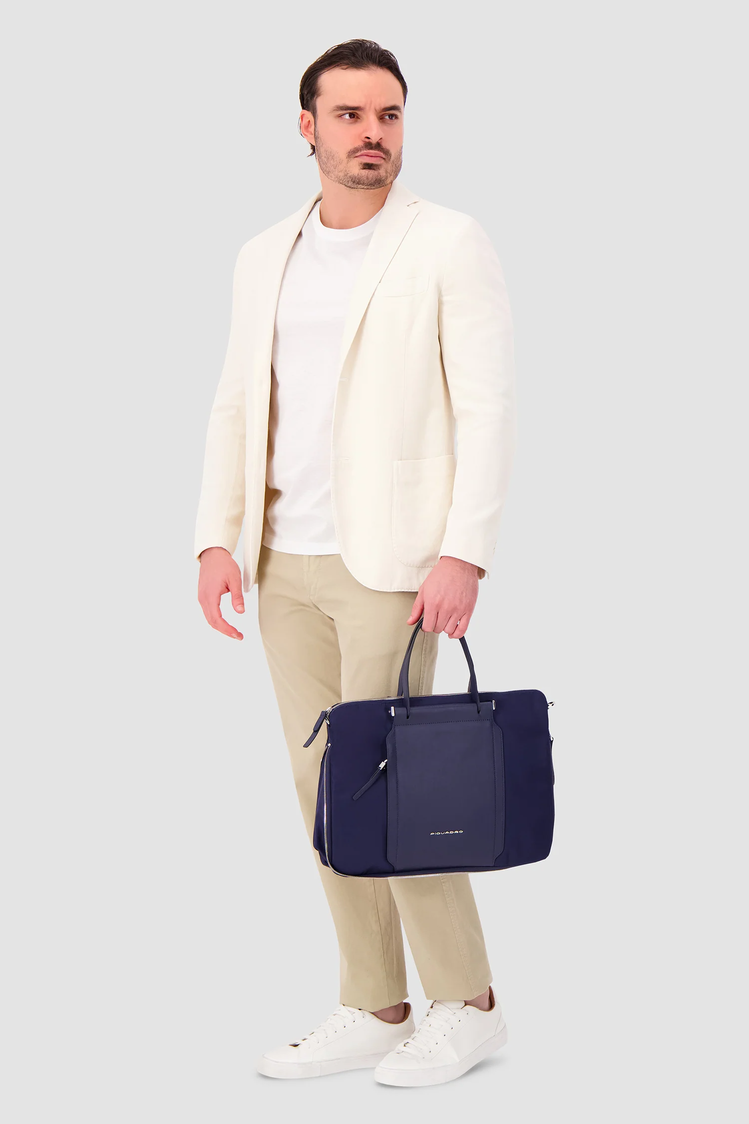 Piquadro Blue Slim 15.6" Laptop Bag - Image 9