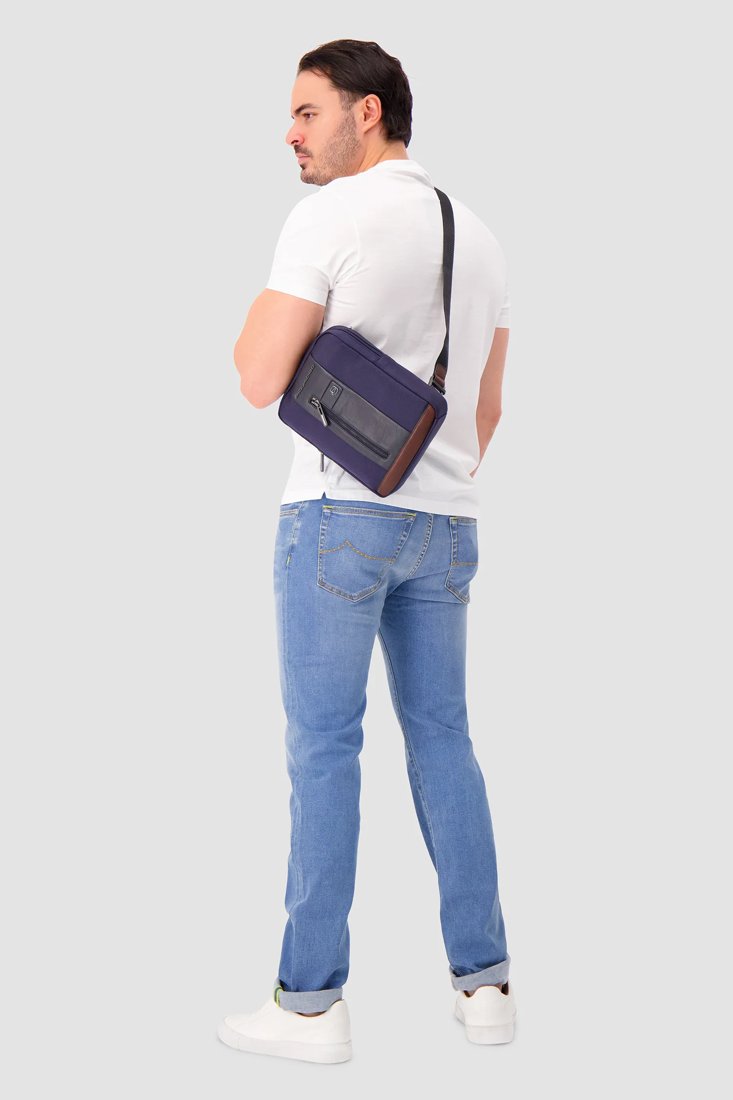 Piquadro Blue Crossbody Bag - Image 5