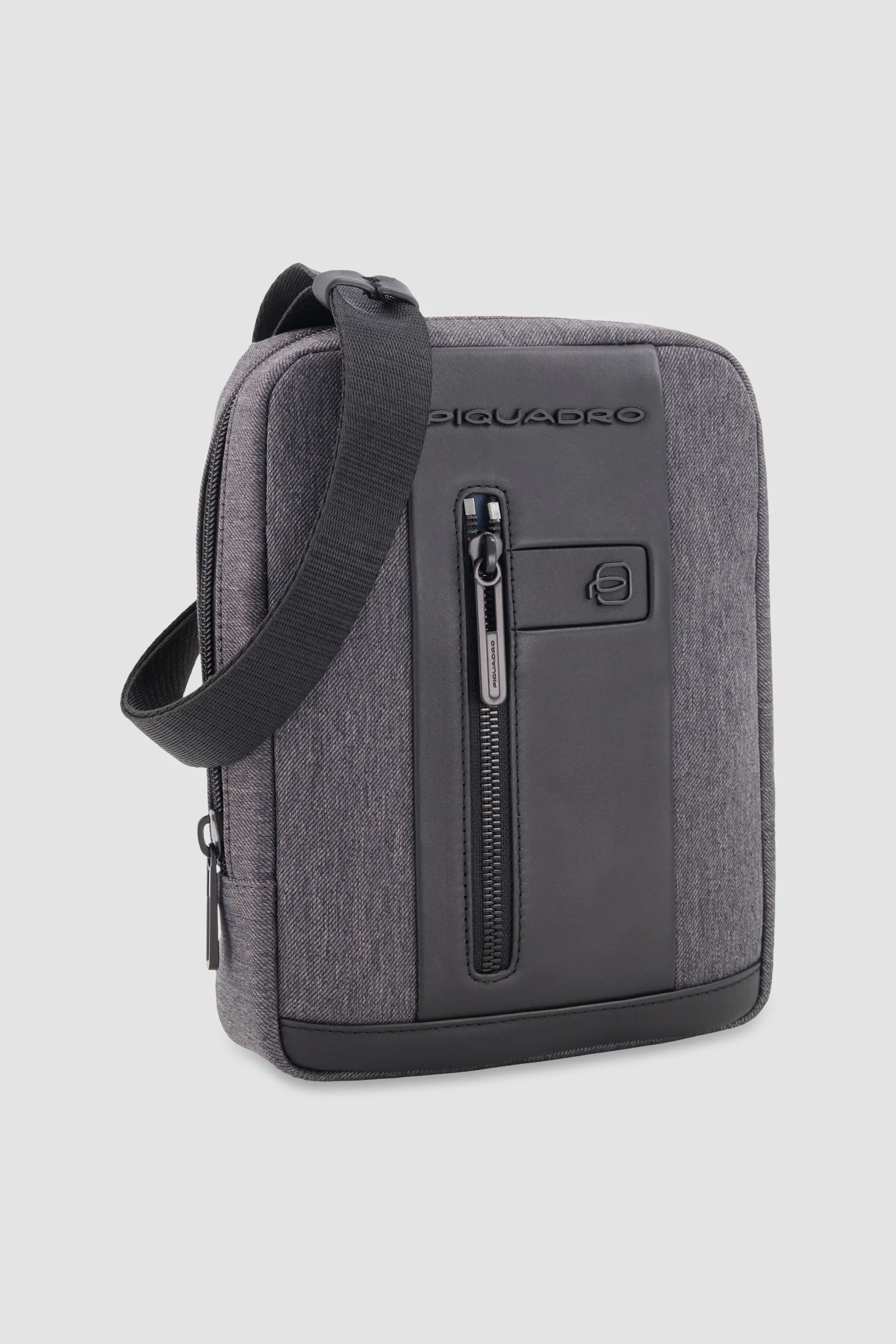 Piquadro Grey/Black Crossbody Bag - Image 2