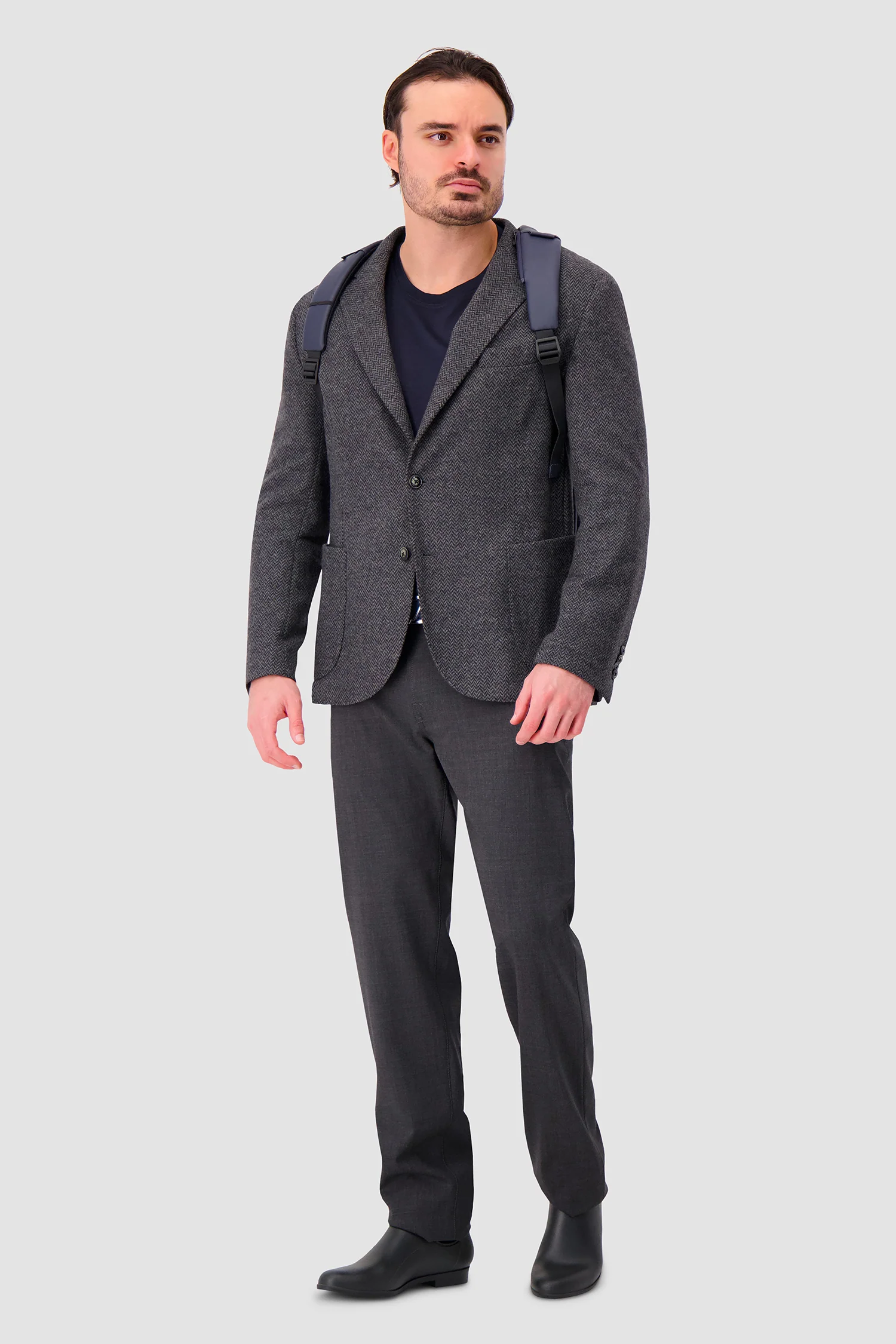 Piquadro Navy Travel Laptop Backpack - Image 10
