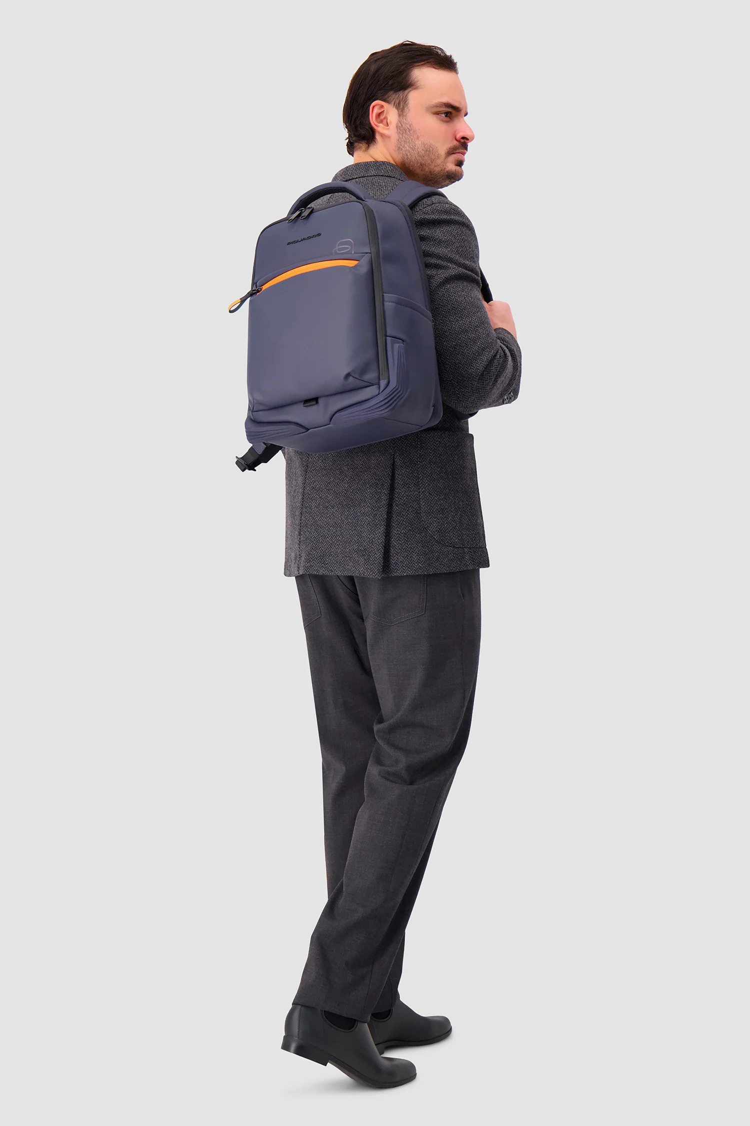 Piquadro Navy Travel Laptop Backpack - Image 7
