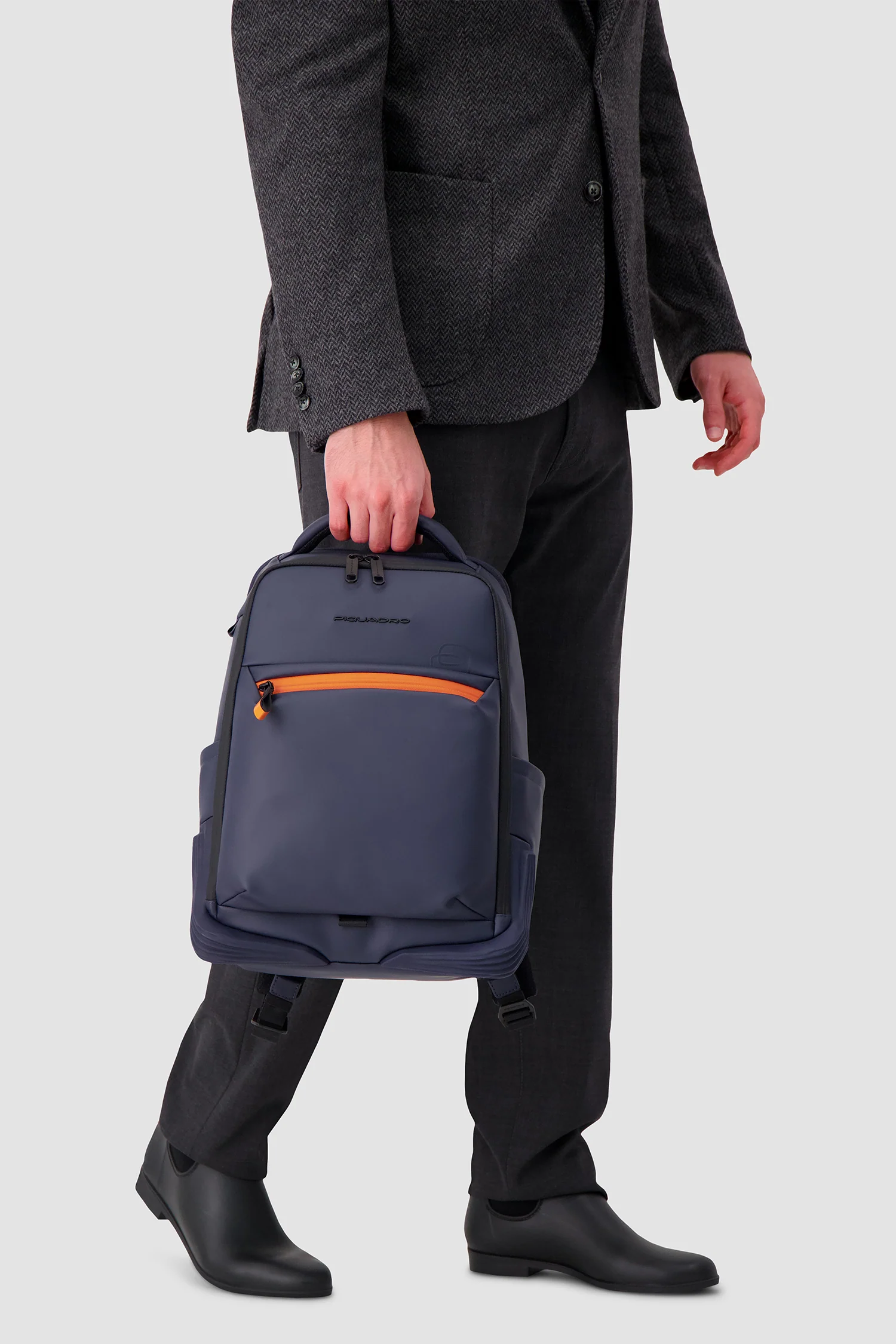 Piquadro Navy Travel Laptop Backpack - Image 9