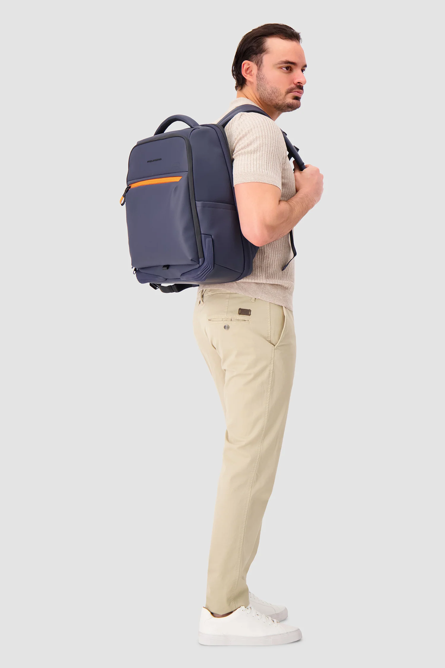 Piquadro Navy Travel Laptop Backpack - Image 10