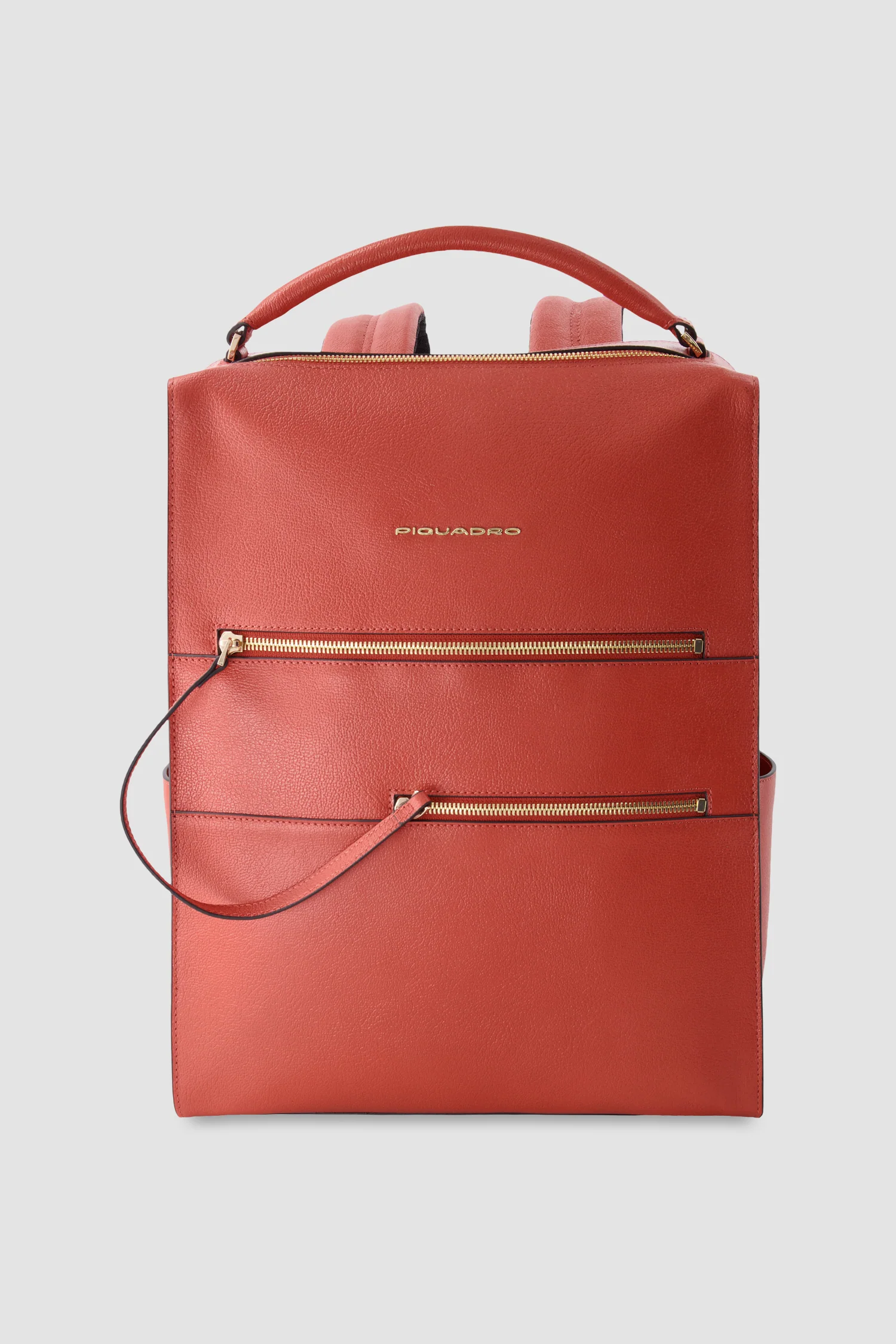 Piquadro Orange Laptop Backpack 15.6"
