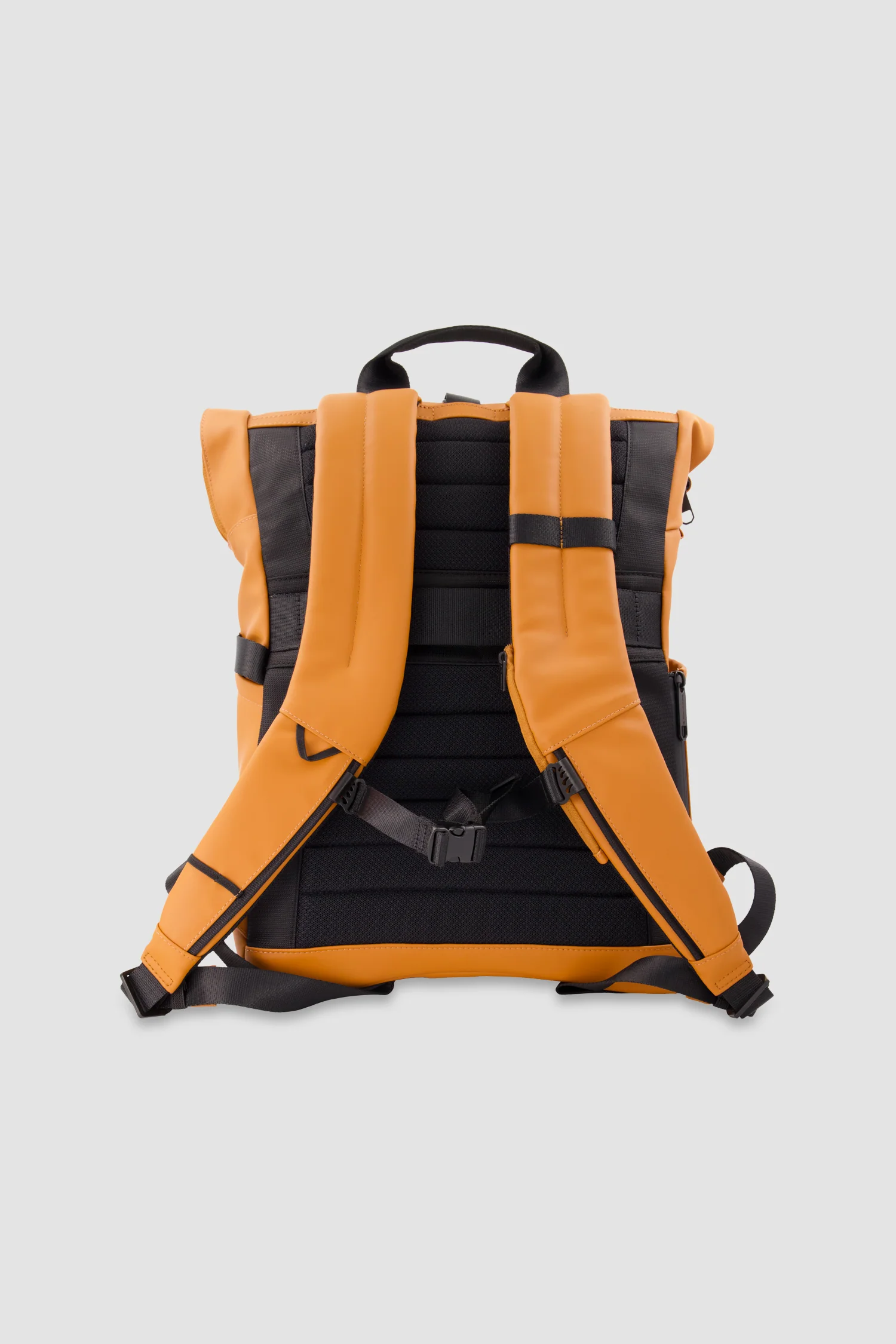 Piquadro Orange Roll Top Backpack - Image 3