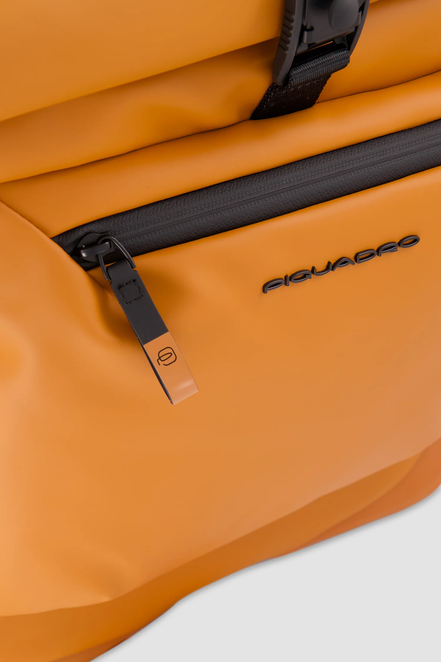 Piquadro Orange Roll Top Backpack - Image 6