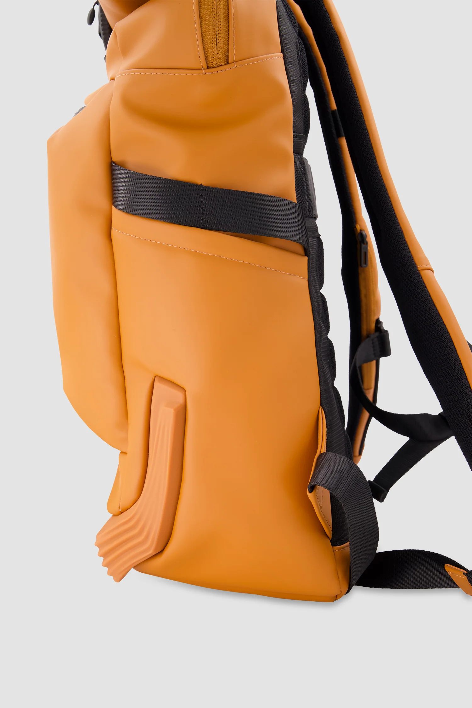 Piquadro Orange Roll Top Backpack - Image 8