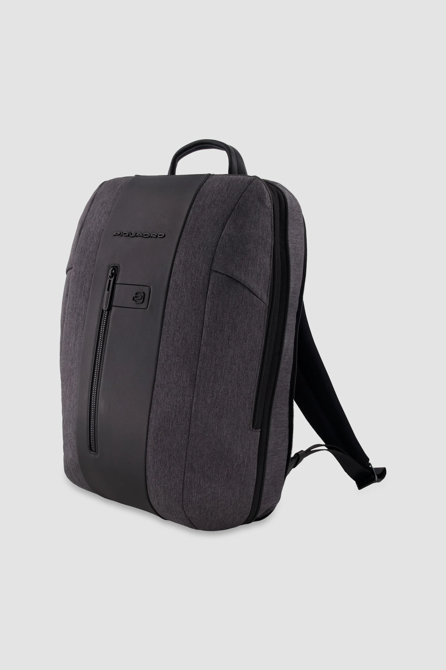 Piquadro Charcoal/Black Slim Laptop Backpack 15.6" - Image 6