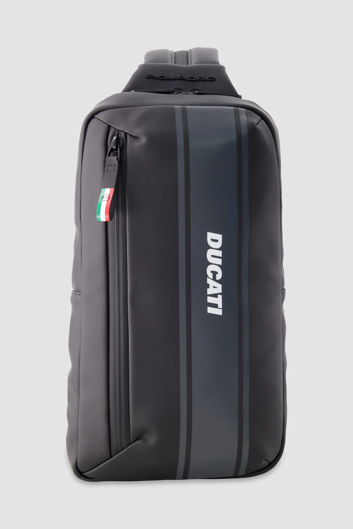 Piquadro x Ducati Black Water Resistant Sling Bag