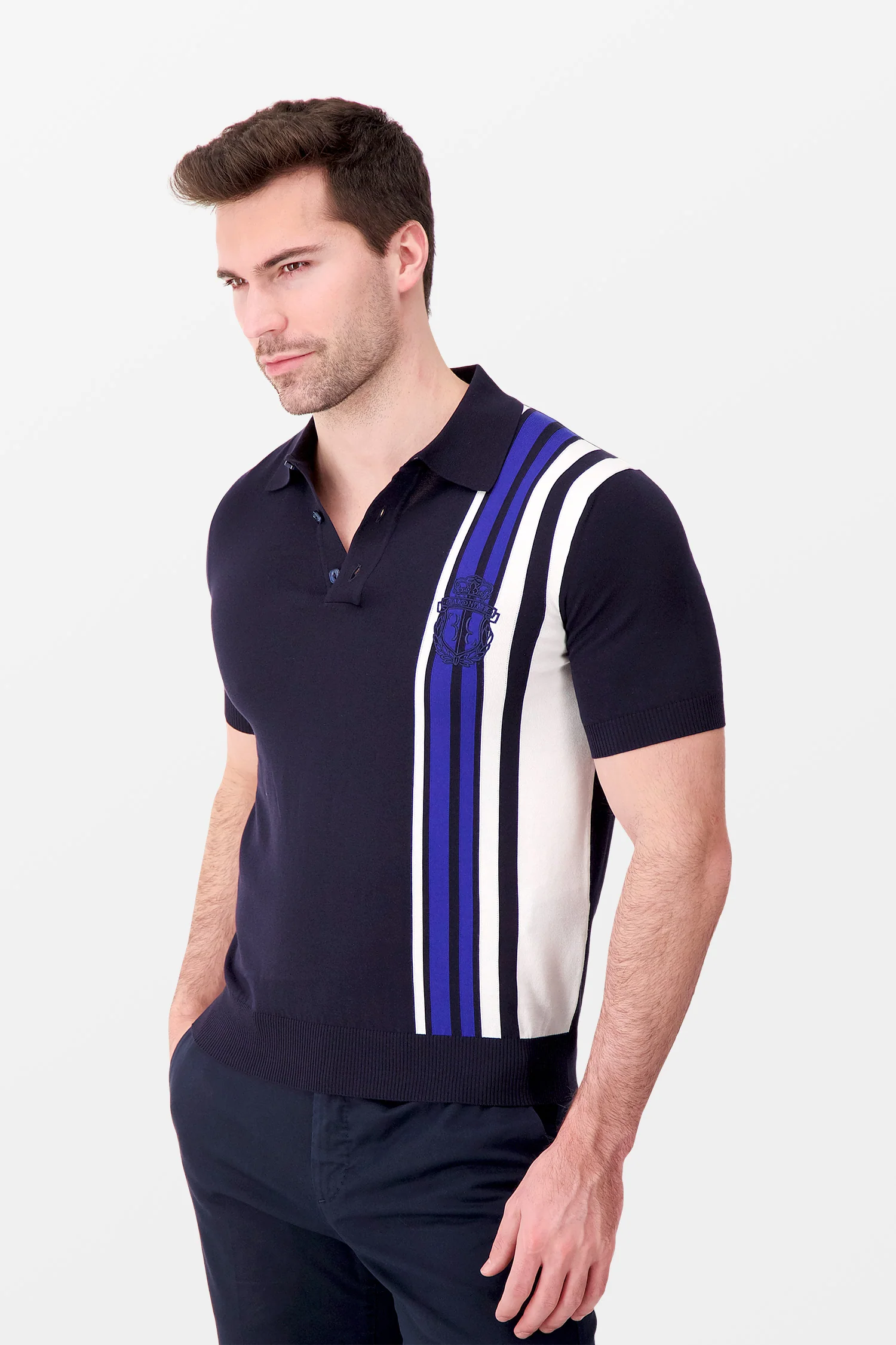 Billionaire Dark Blue Polo - Image 2