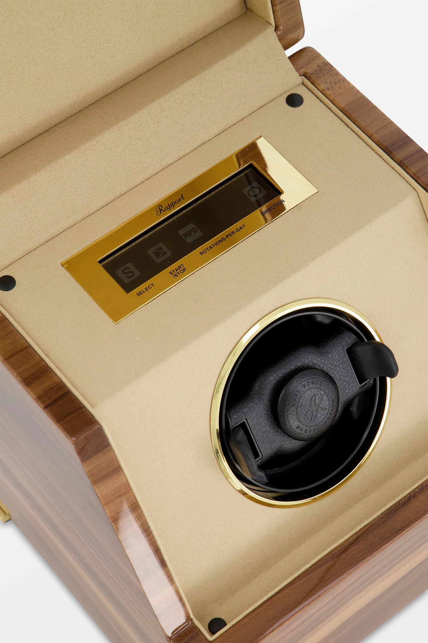 Rapport Walnut Perpetua III Single Watch Winder - Image 3