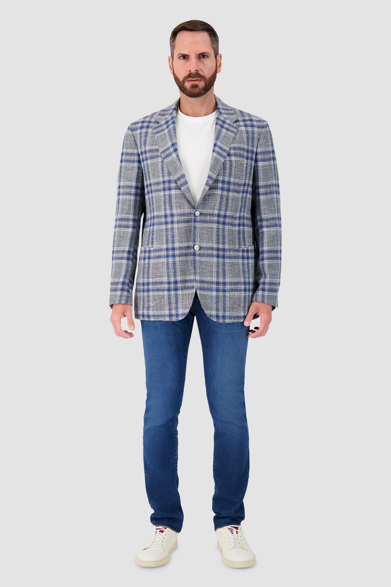 Sartorio Blue/Grey Blazer - Image 3