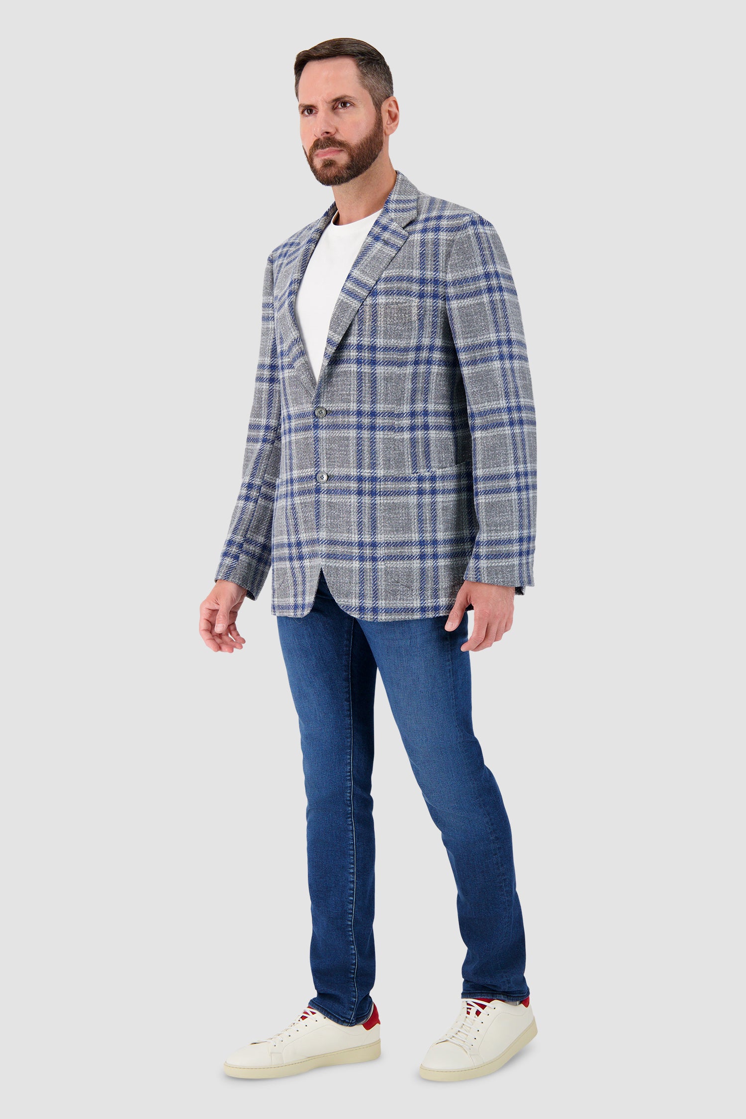 Sartorio Blue/Grey Blazer - Image 4