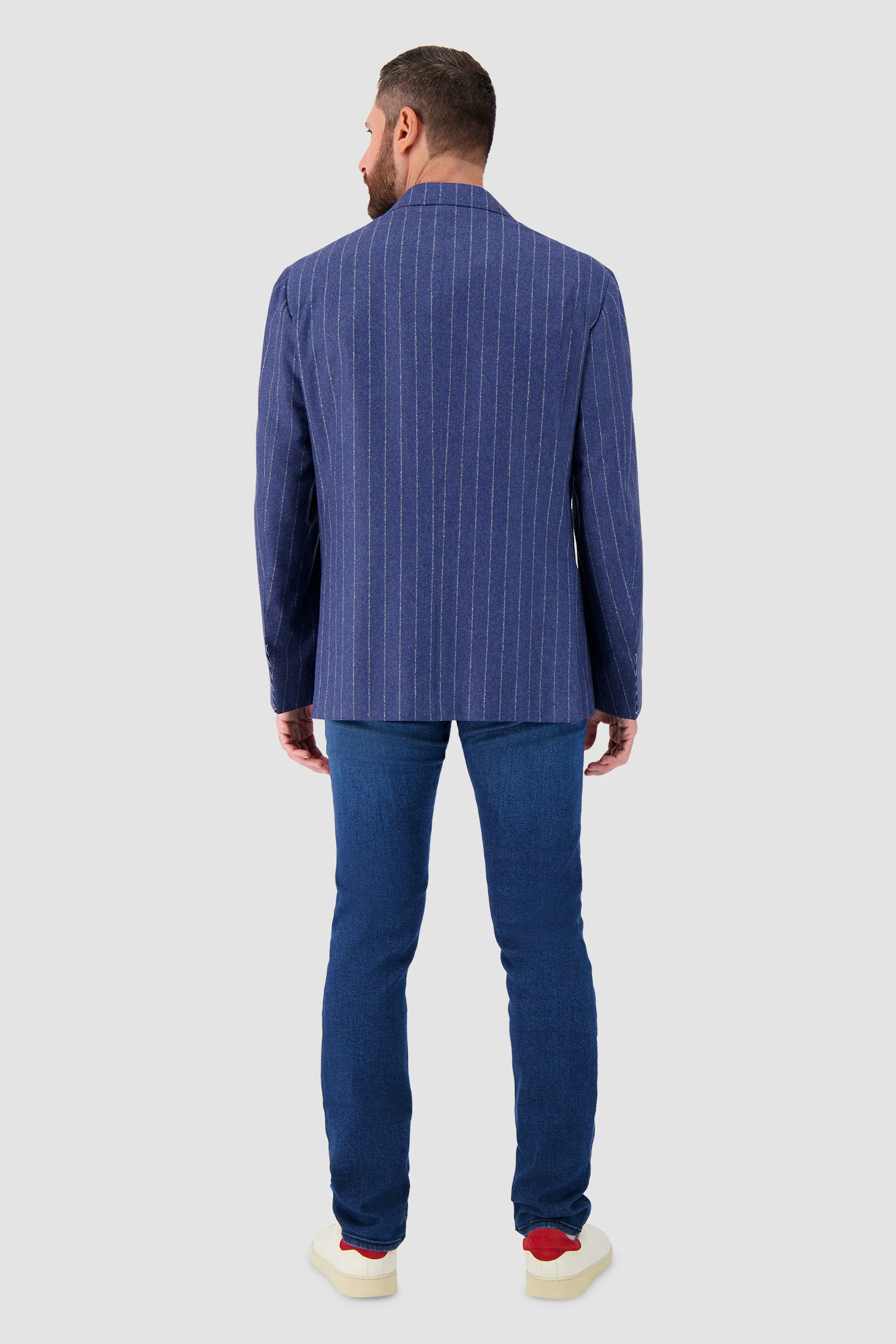 Sartorio Blue Pinstripe Blazer - Image 5