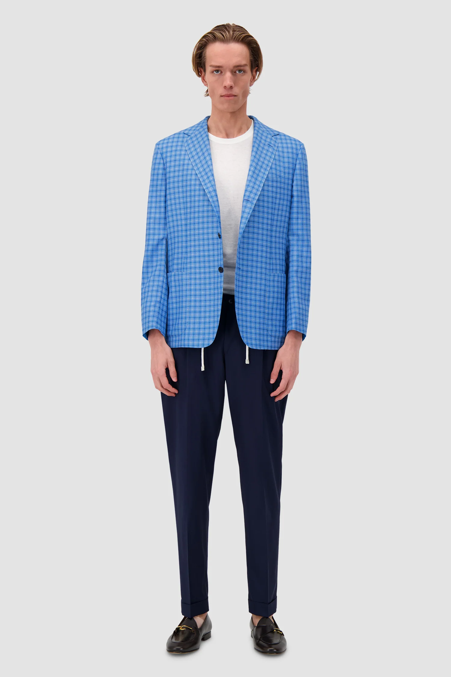Sartorio Blue Checkered Jacket - Image 3