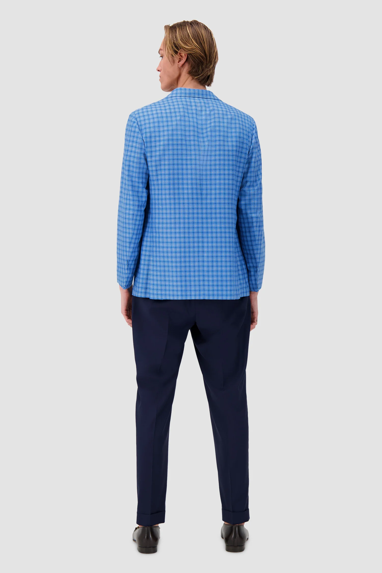 Sartorio Blue Checkered Jacket - Image 5