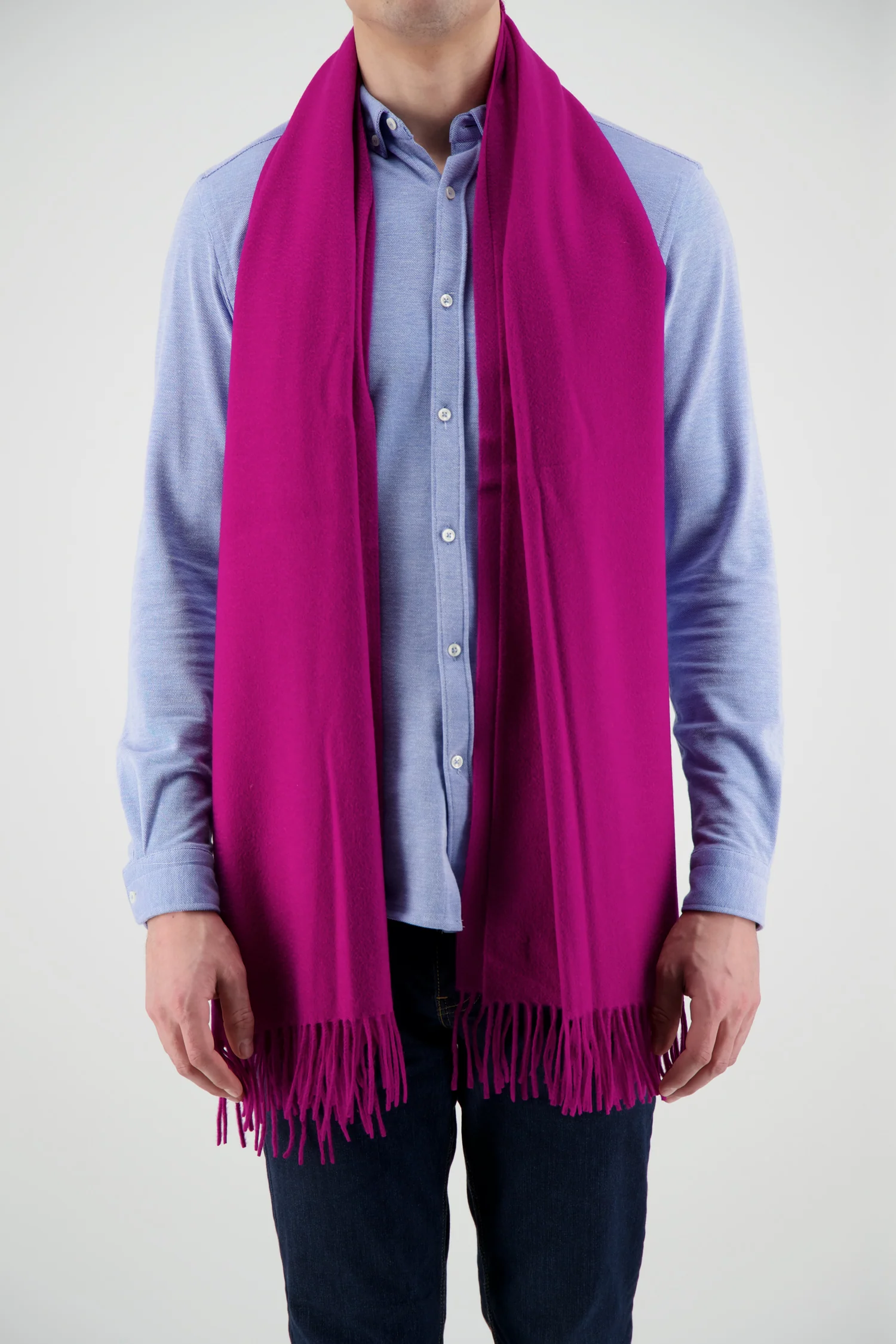 Joshua Ellis Fuchsia Scarf - Image 2