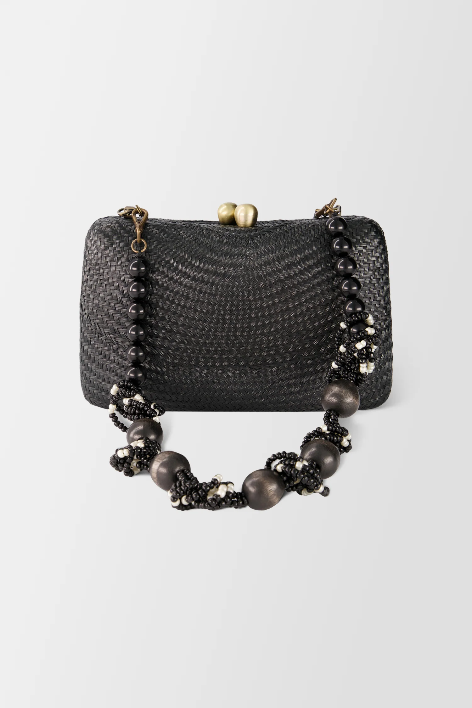 Serpui Black Marissa Bun Clutch - Image 4