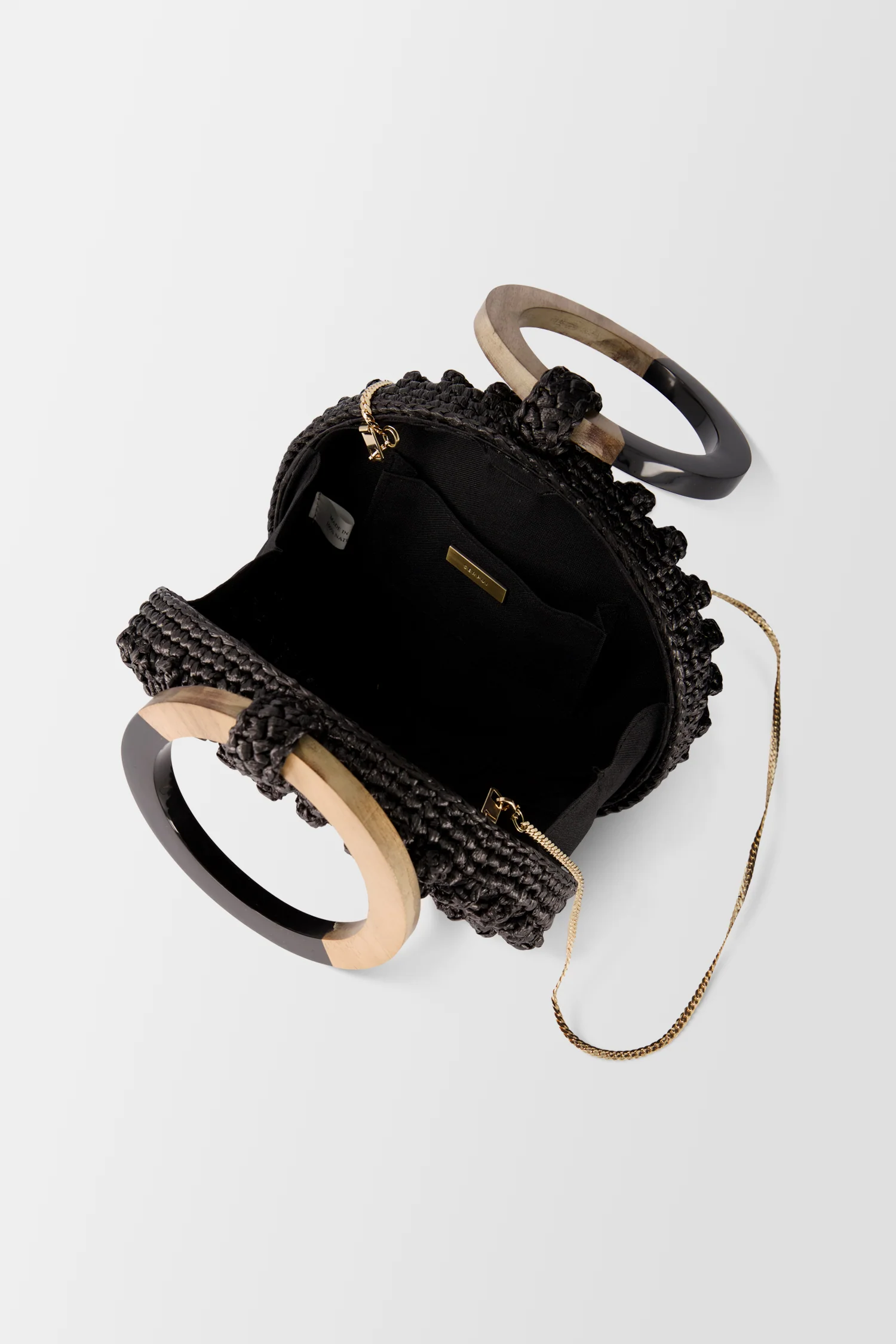 Serpui Black Serena Popcorn Handbag - Image 3