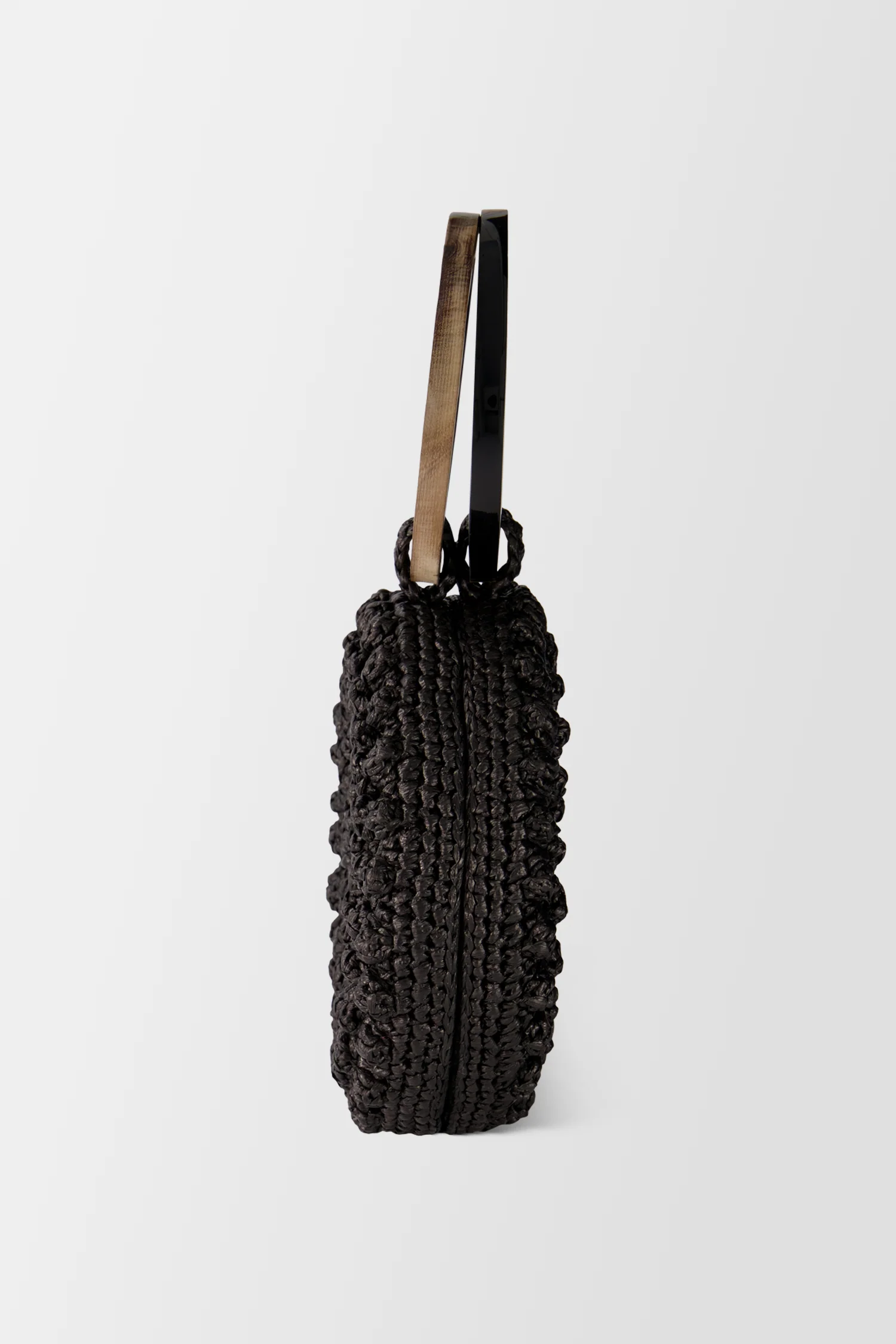 Serpui Black Serena Popcorn Handbag - Image 4