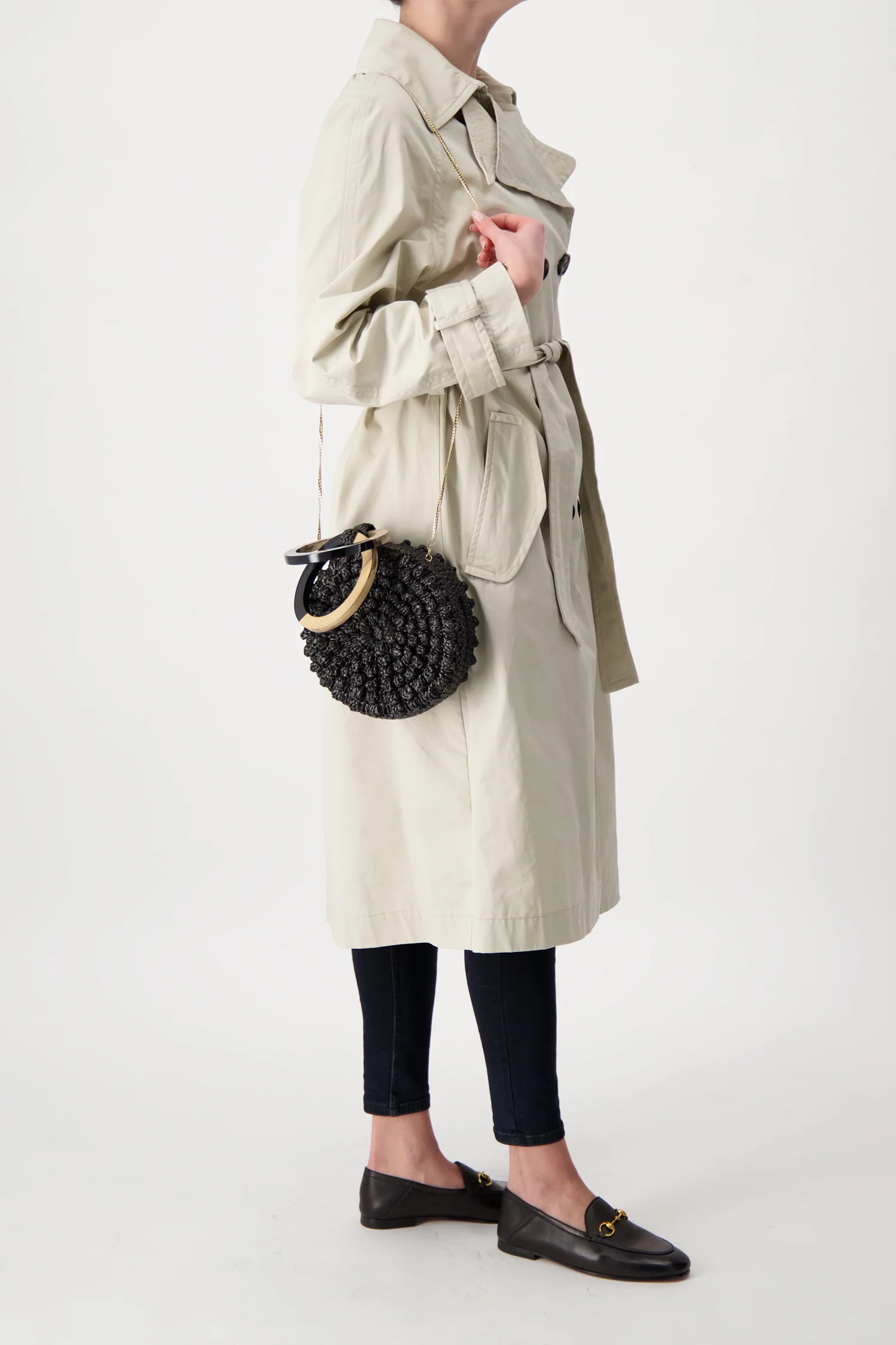 Serpui Black Serena Popcorn Handbag - Image 5