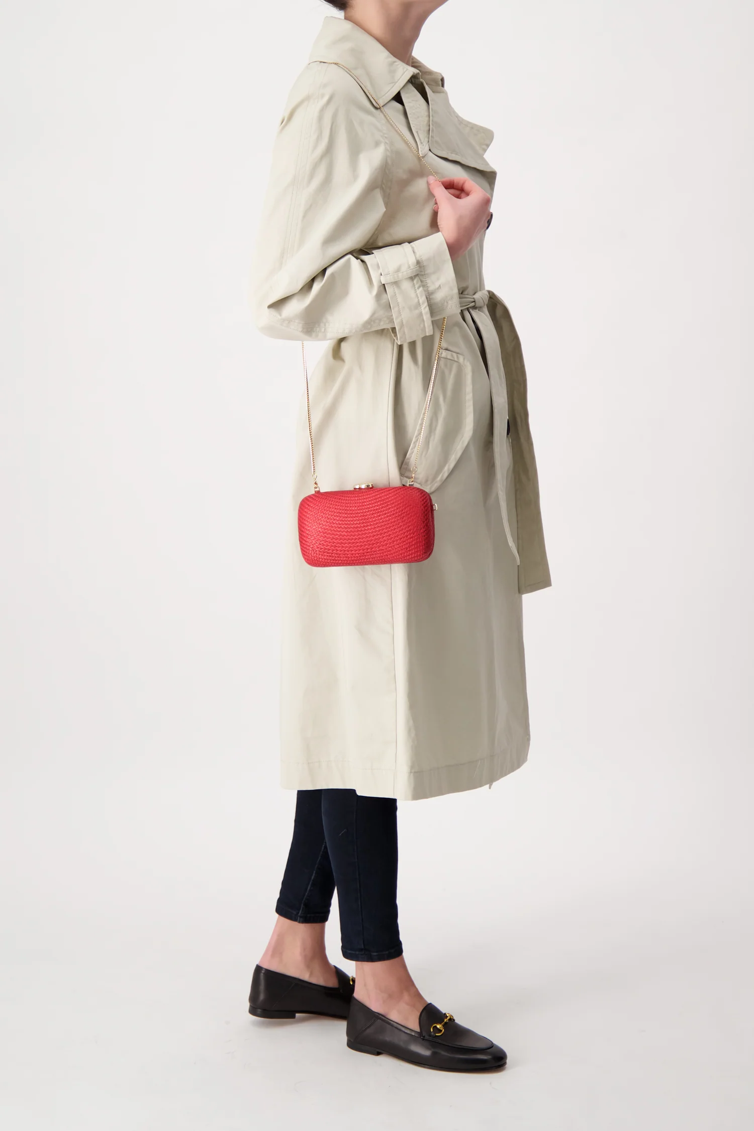 Serpui Burgundy Karolyn Bun Clutch - Image 2