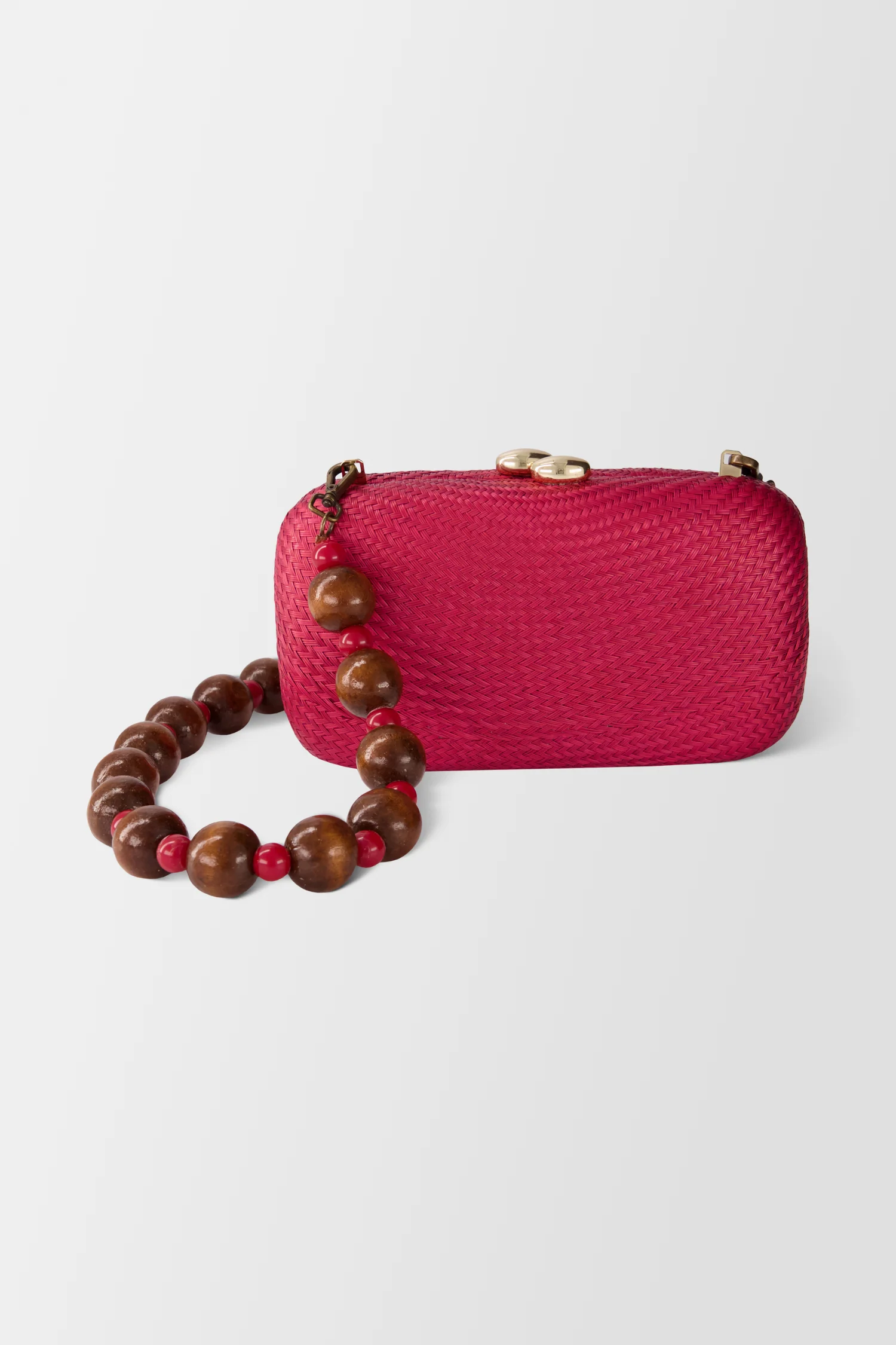 Serpui Burgundy Karolyn Bun Clutch - Image 3