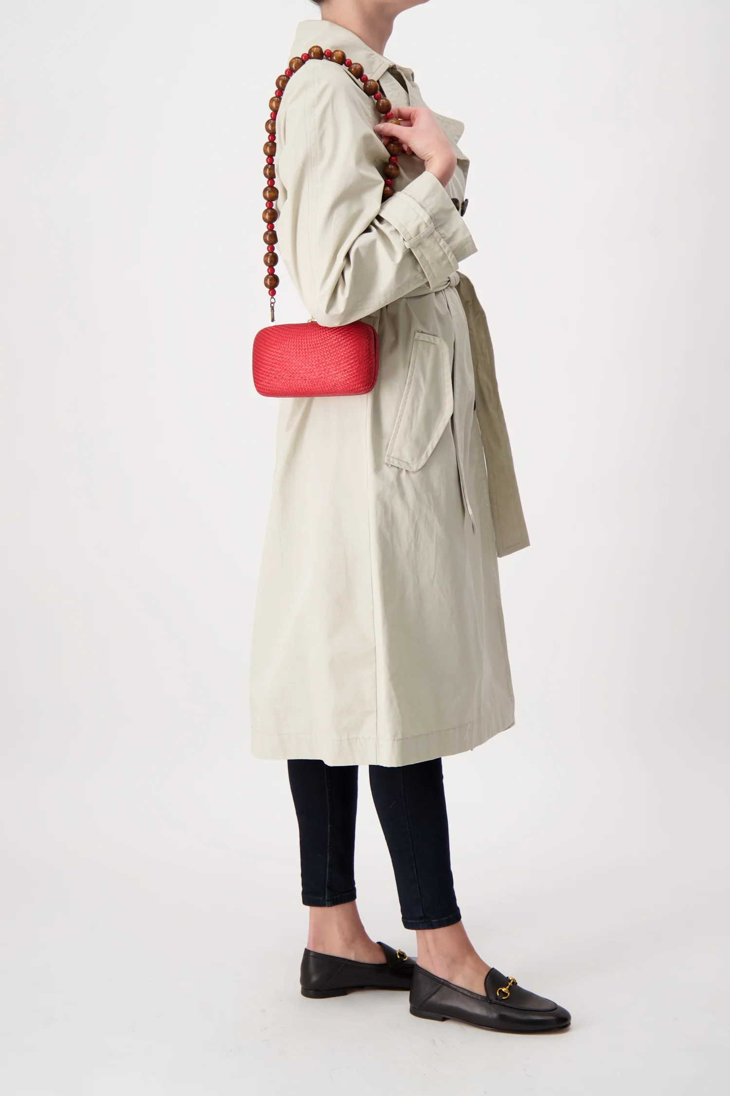 Serpui Burgundy Karolyn Bun Clutch - Image 5