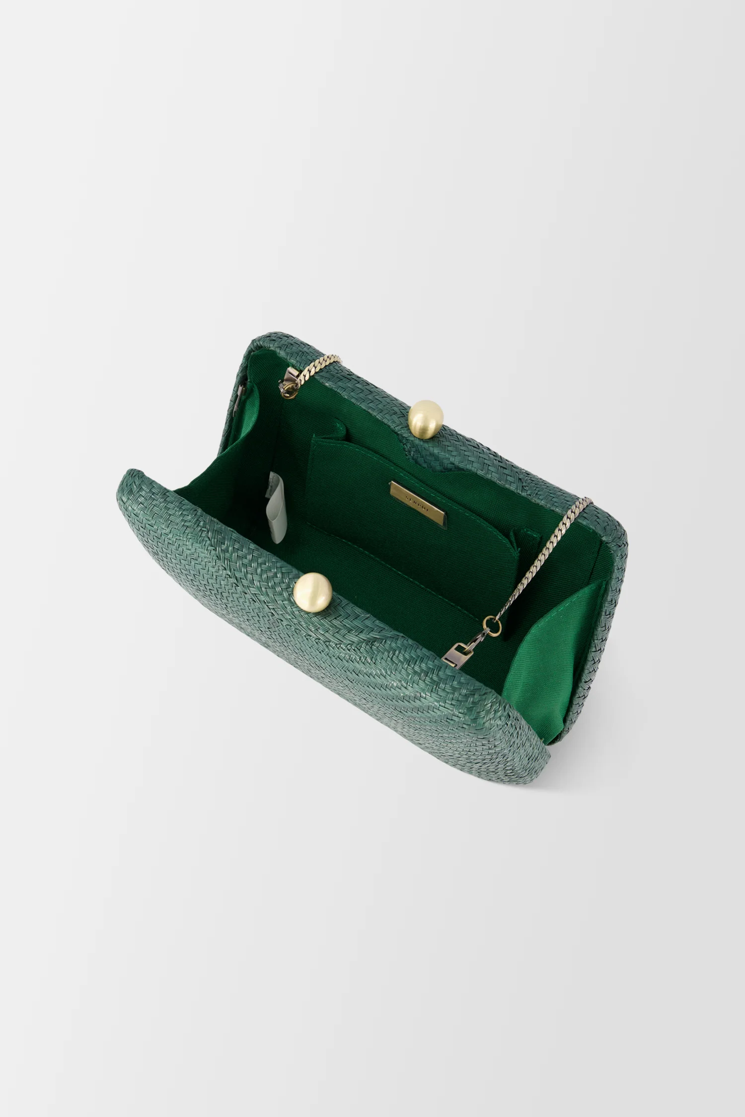 Serpui Green Marissa Bun Clutch - Image 3