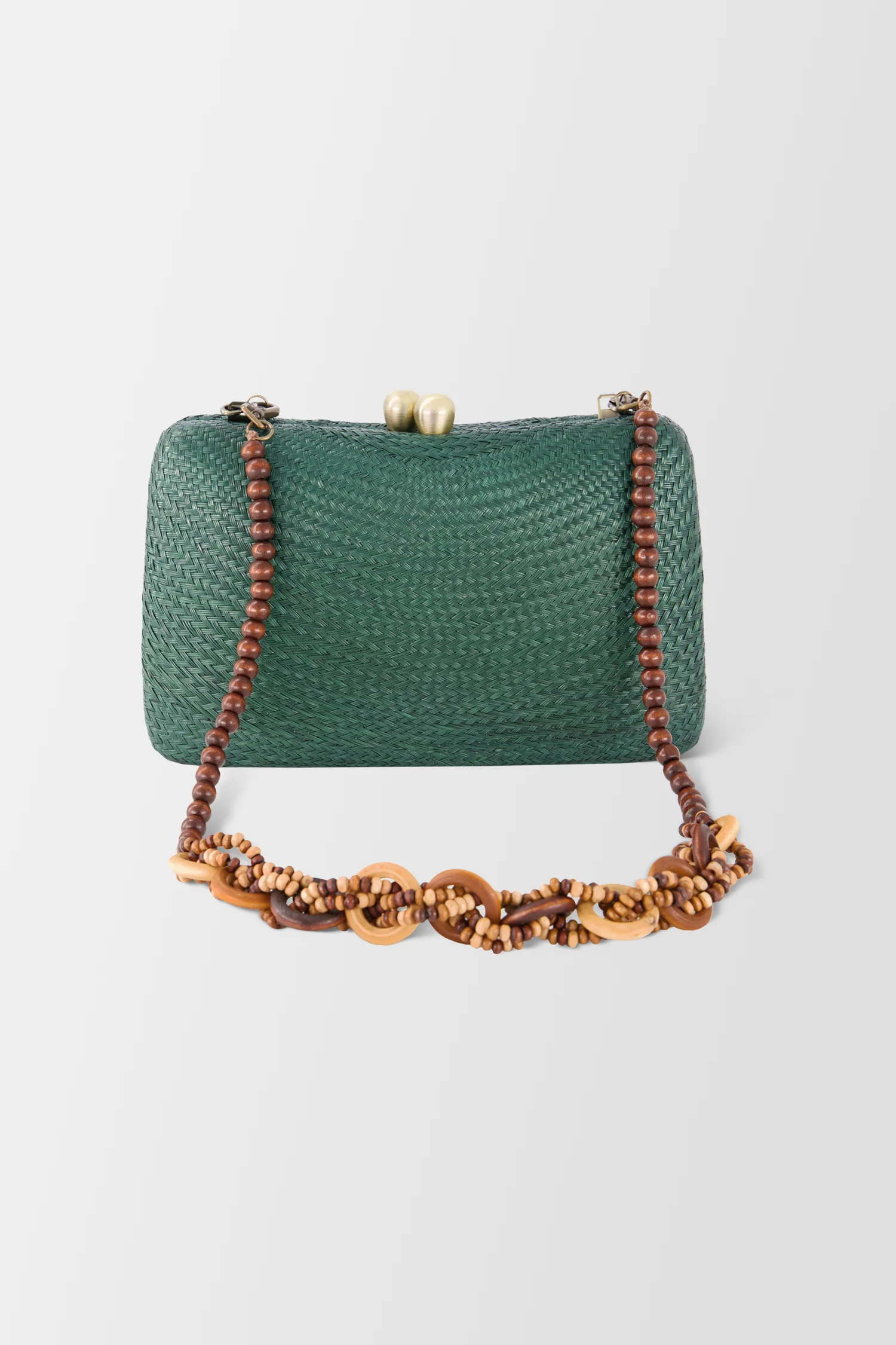 Serpui Green Marissa Bun Clutch - Image 5