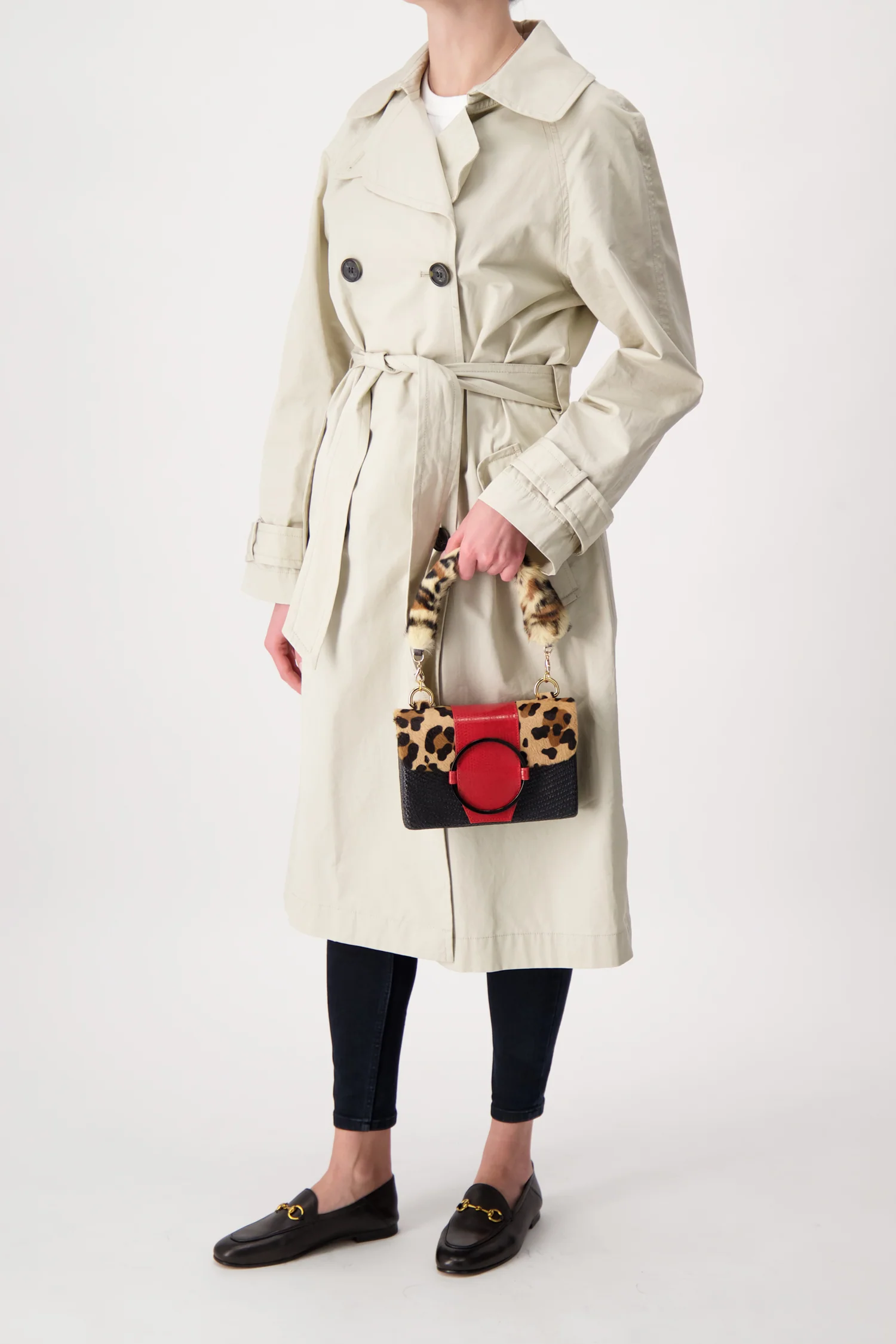 Serpui Leopard/Black Debbie CB Bag - Image 2