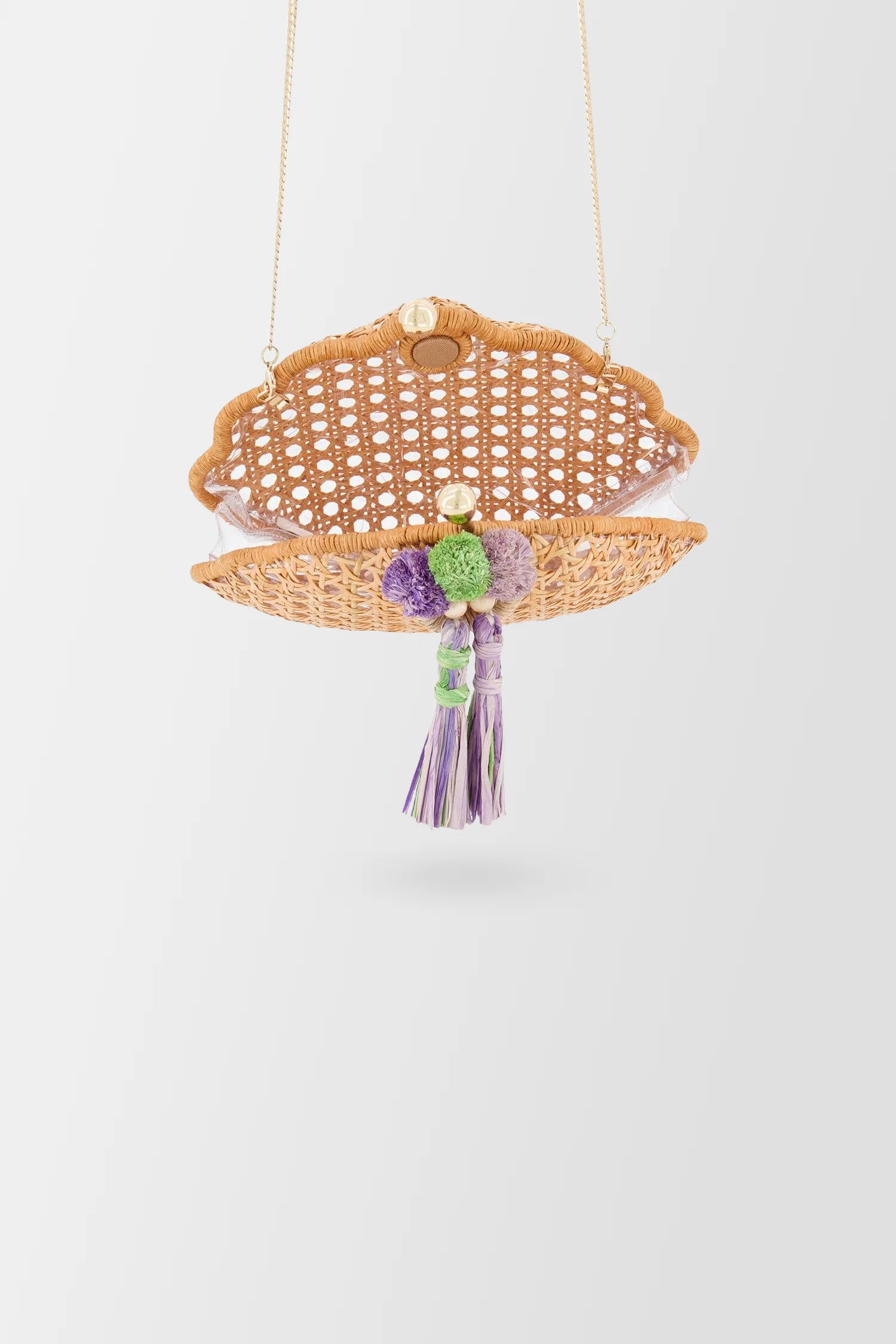 Serpui Light Honey Bela Shell Clutch - Image 3
