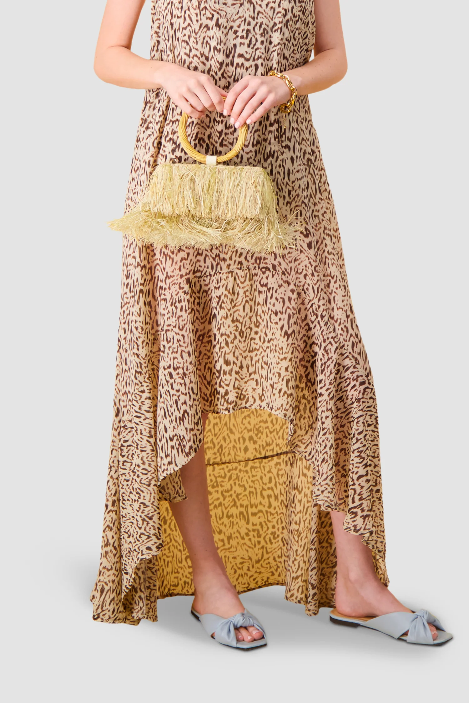Serpui Natural Dense Fringes Bag - Image 2