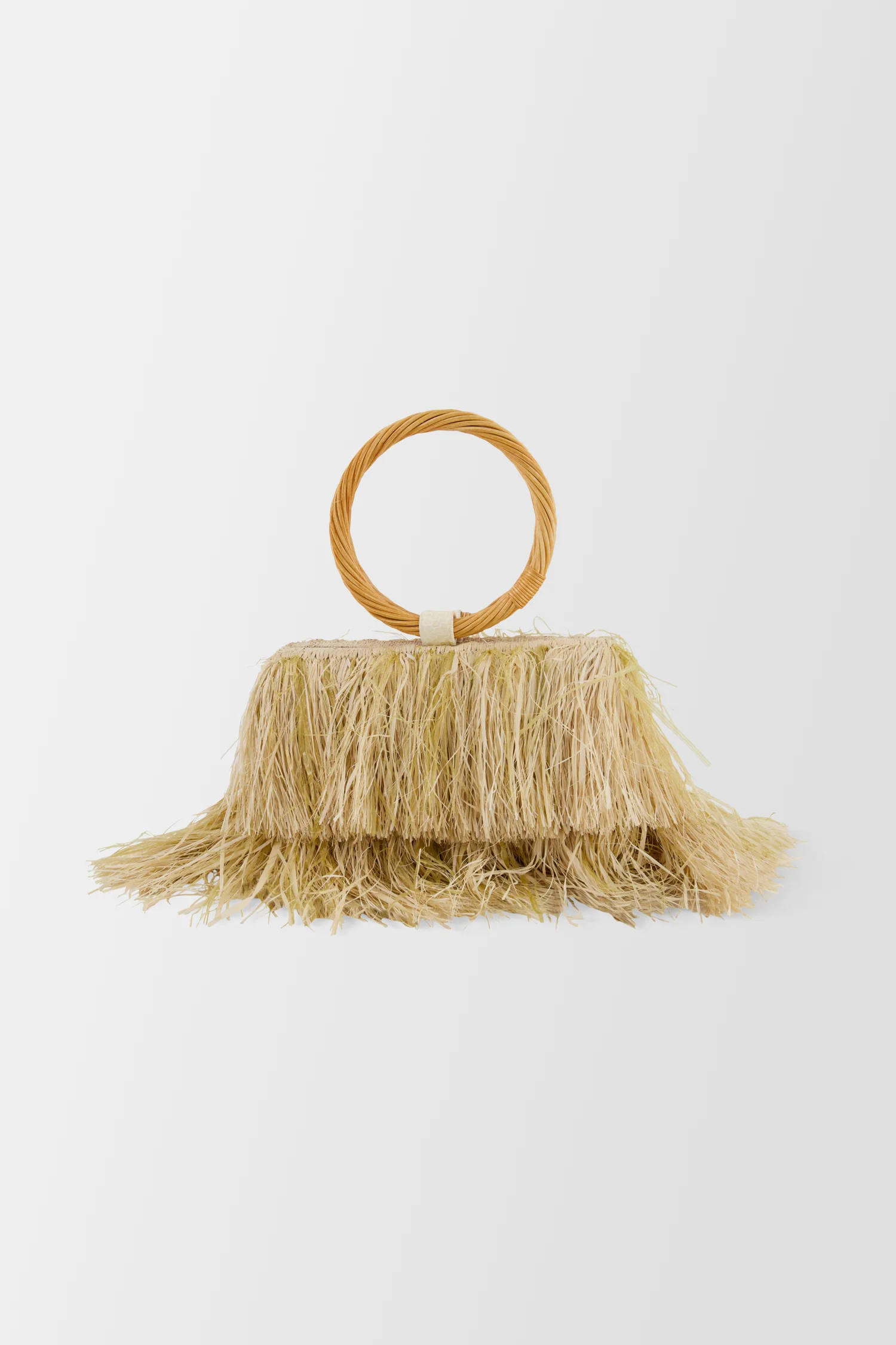 Serpui Natural Dense Fringes Bag - Image 3