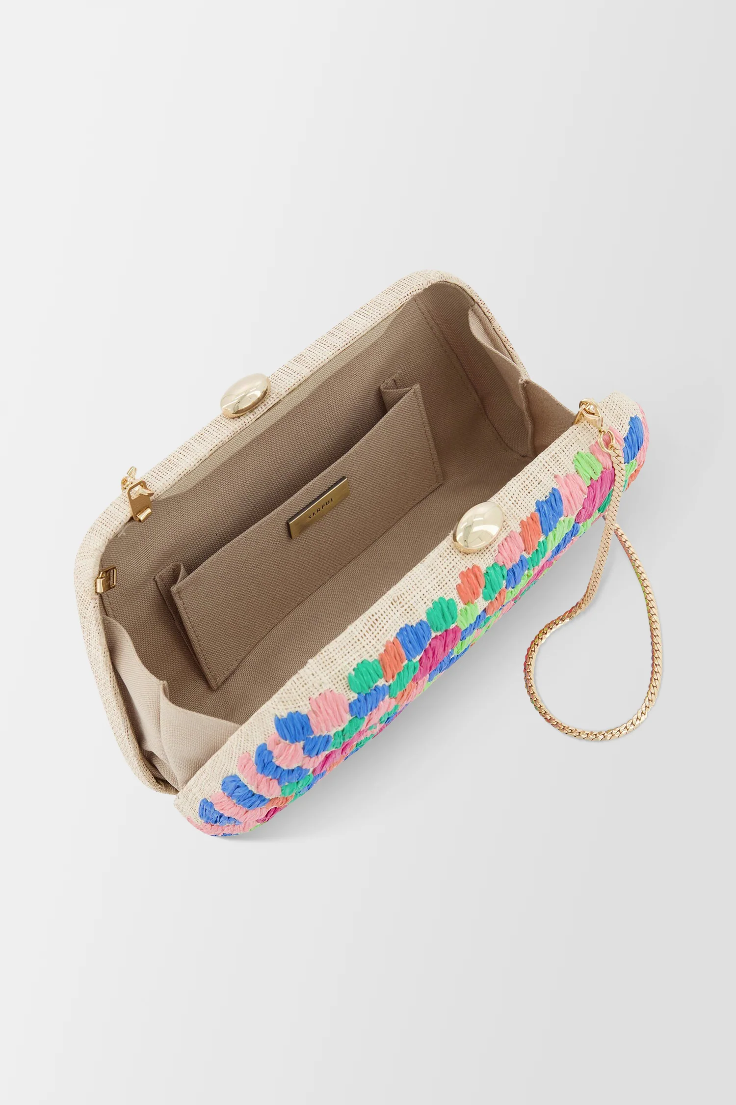 Serpui Natural/Multicolor Tina Polkadots Bag - Image 3