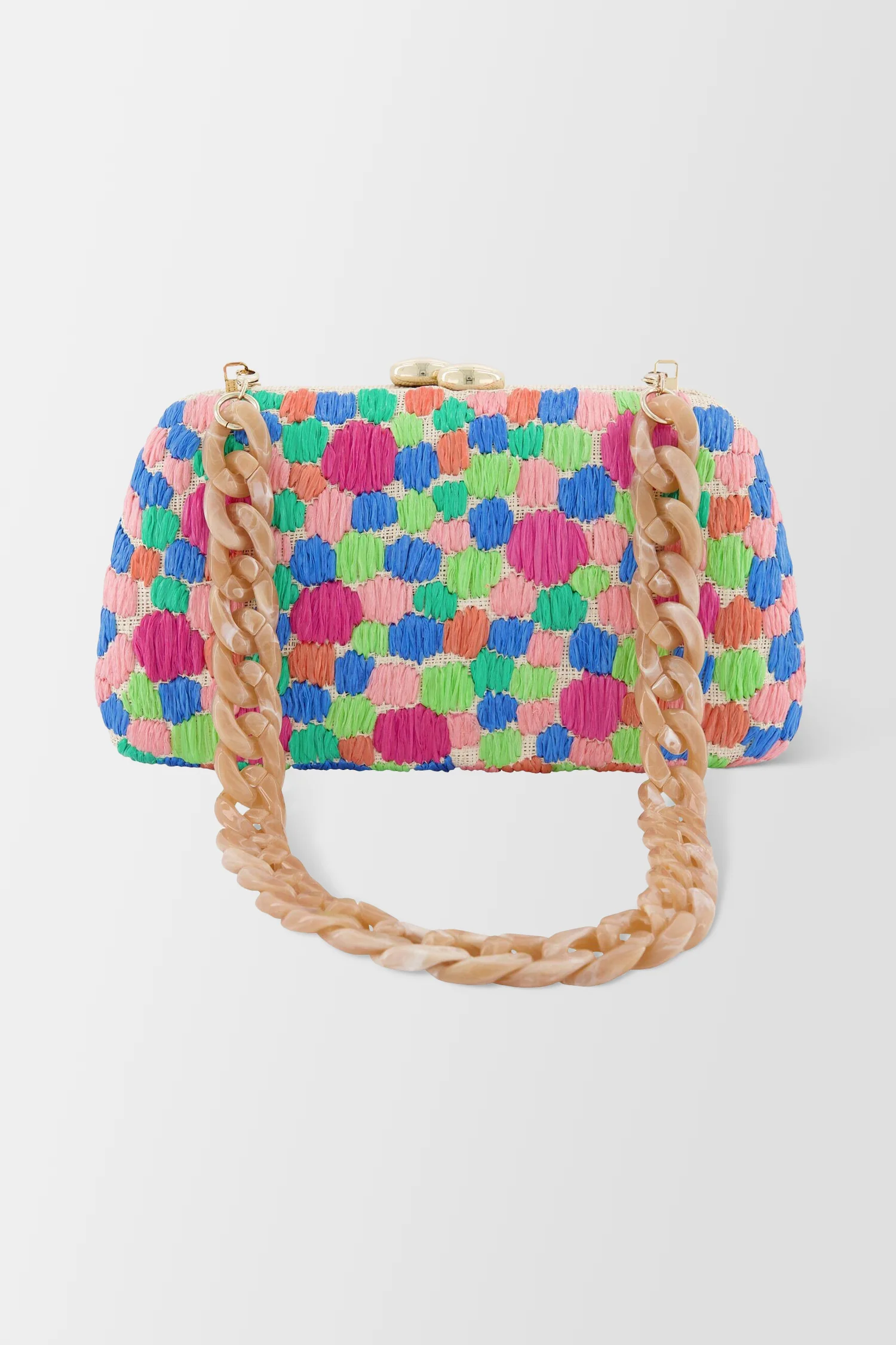 Serpui Natural/Multicolor Tina Polkadots Bag - Image 4